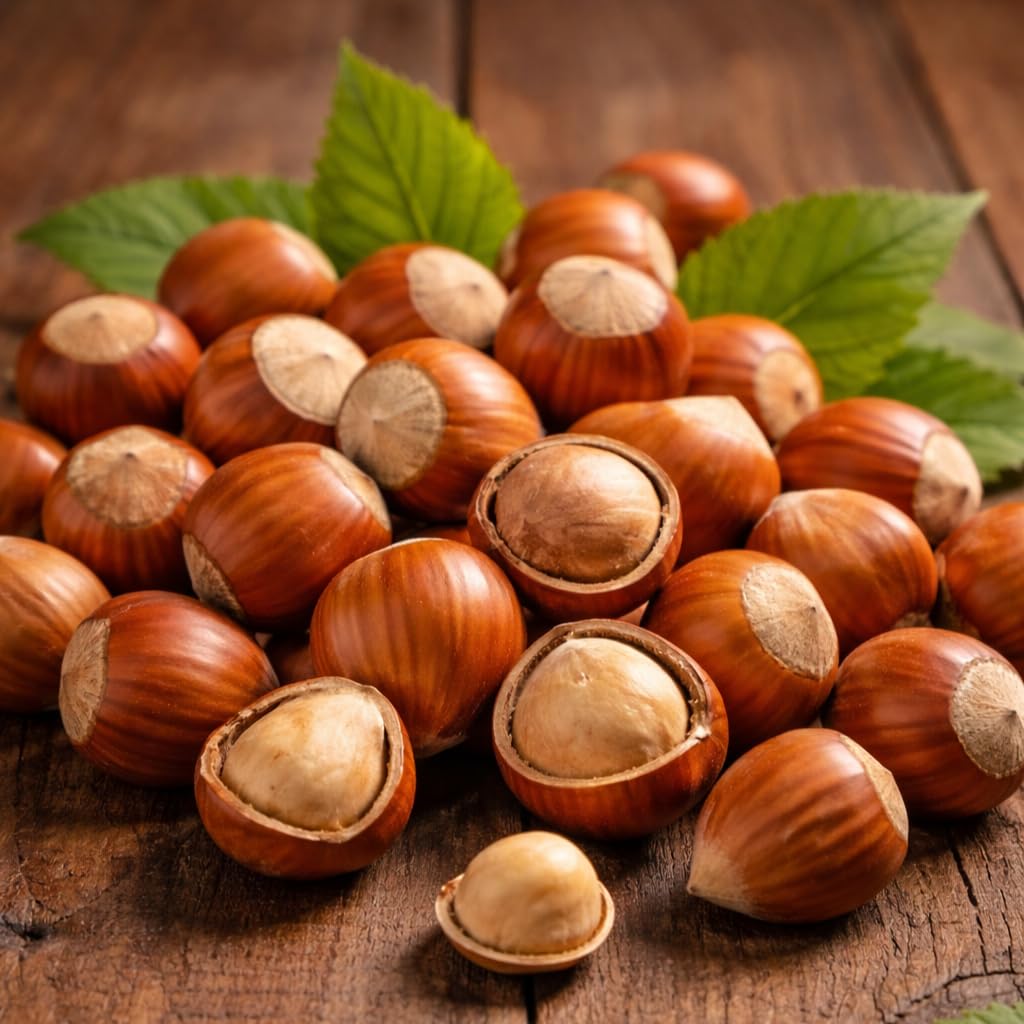 3 American Hazelnut Trees - 6-12" Tall Live Plants - Filbert Nut Shrubs/Bushes - Corylus Americana - (3 Pack)