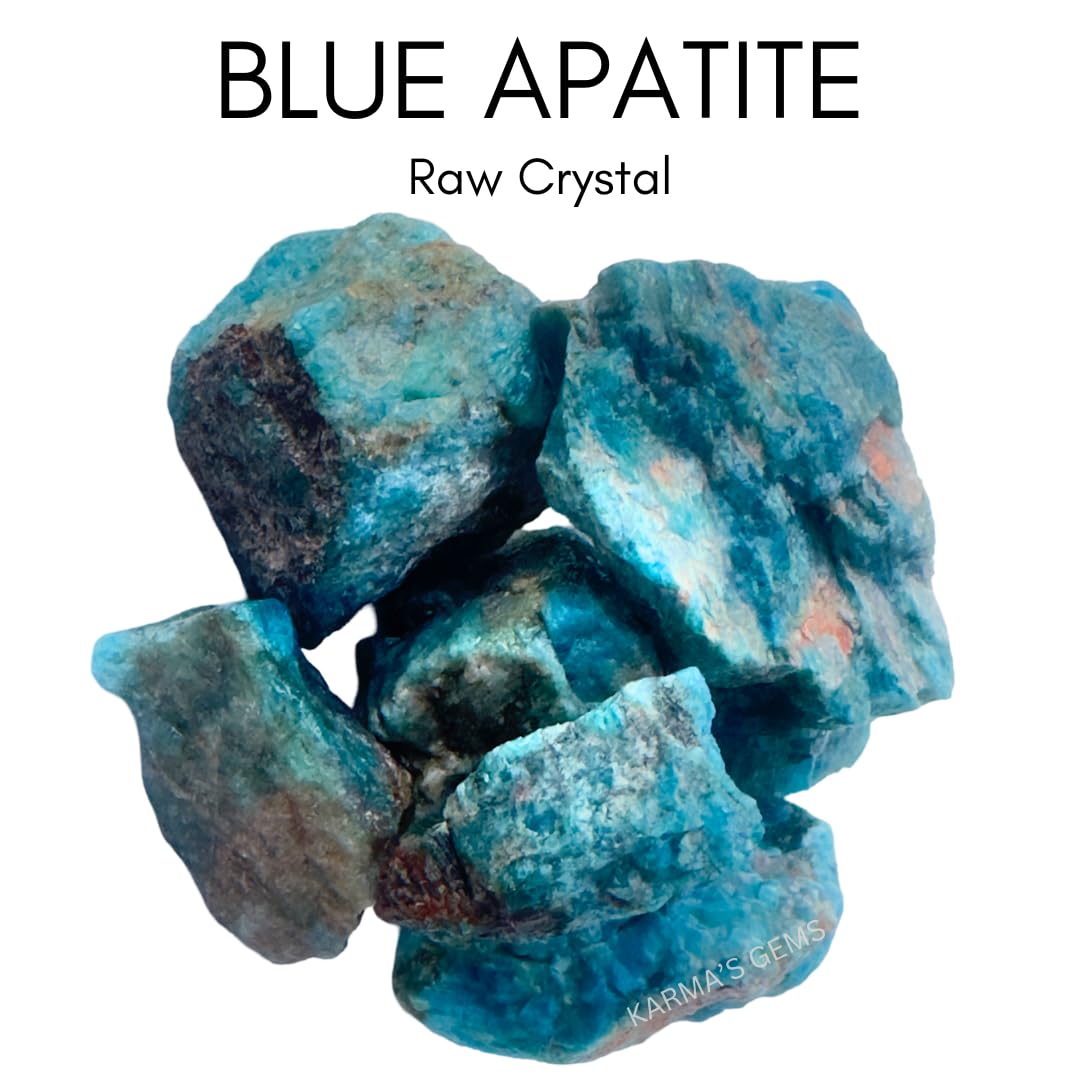 Crystals, Rocks, Jade, Crystals and Healing Stones, Witchcraft Supplies, Healing Crystals, Stones, Healing Stones, Rock Collection, Agate, Raw Stones (Blue Apatite, 2 Pcs)