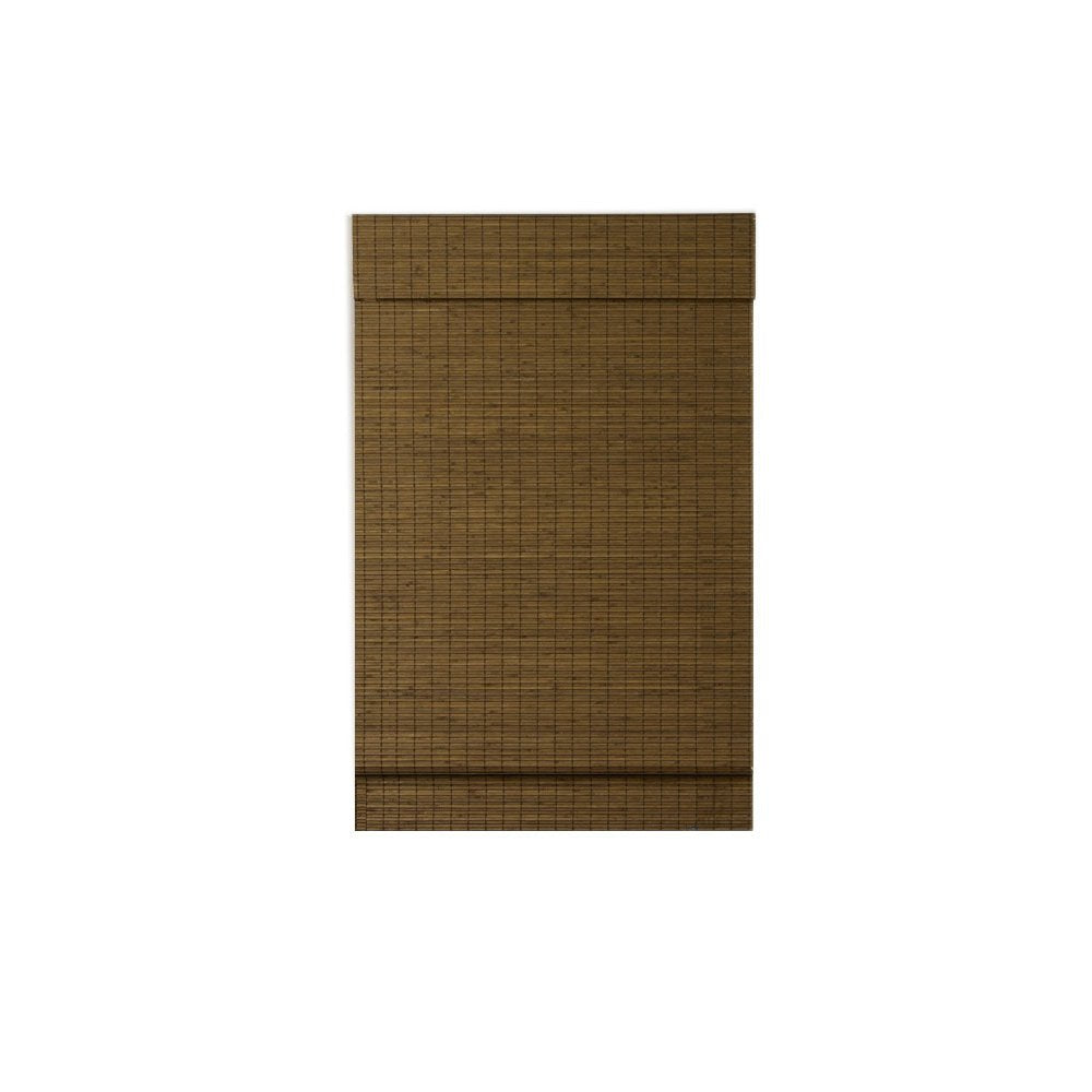 Radiance Custom Cut-to-Width Cordless Maple Cape Cod Flatweave Roman Shade with Valance, 36 inches Wide x 64 inches Long