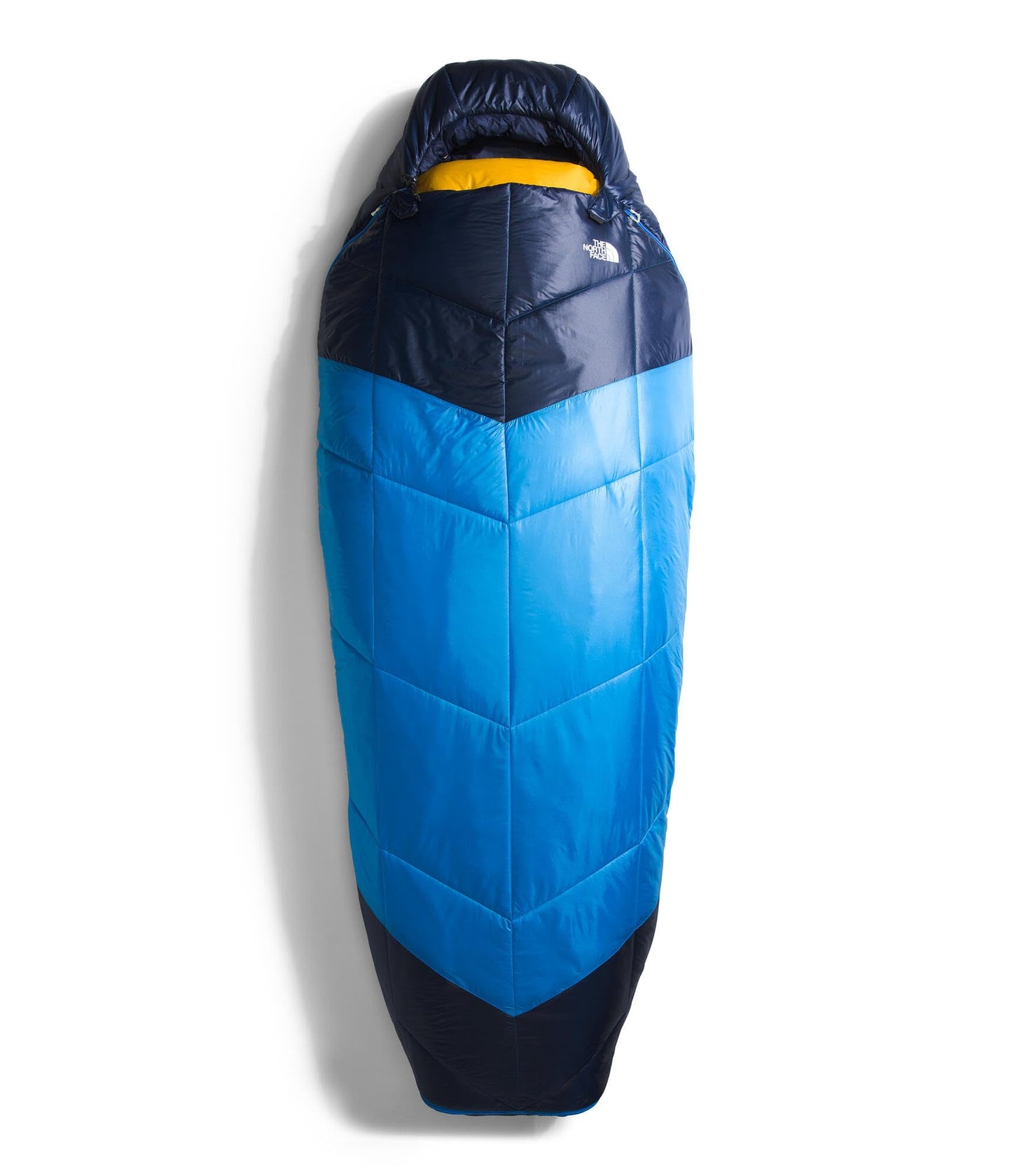 THE NORTH FACE One Bag 5F / -15C 3-in-1 Insulated Sleeping Bag - Water Repellent, Down Insulation, Compression Sack, Super Sonic Blue/Arrowwood Yellow-NPF, Regular