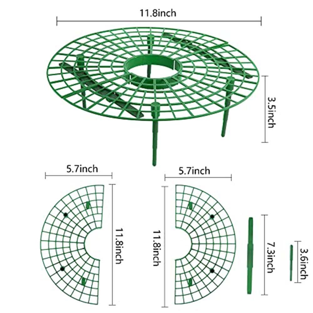 Iceyyyy 5 Pack Strawberry Plant Support - Strawberry Growing Racks with 4 Sturdy Legs - Strawberry Growing Frame Keep Berries Clean