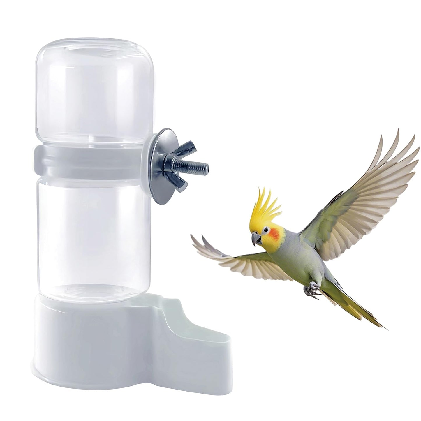 Pet Bird Automatic Water Dispenser,Bird Cage Hanging Drinking Device,Automatic Parrot Water Feeder,Budgies, Birds, Love Birds, Canary Drinking Fountains