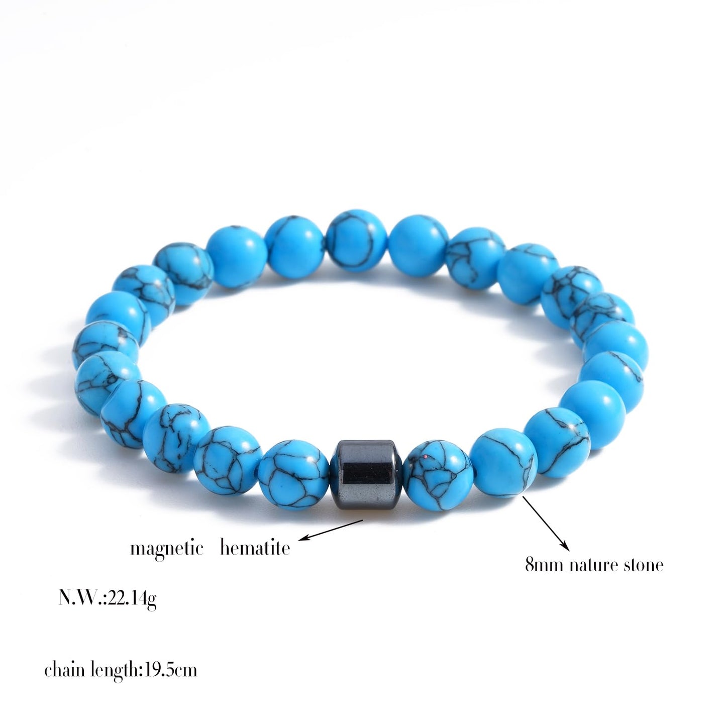 ZHDHDQ 3PCS Glame Anti Alcohol Bracelet for Men Women，Stone Volcanic Stone Reduce the Urge Drinking Alcohol Manifestation Relieve Anxiety Stress Jewelry Gift (colorful)