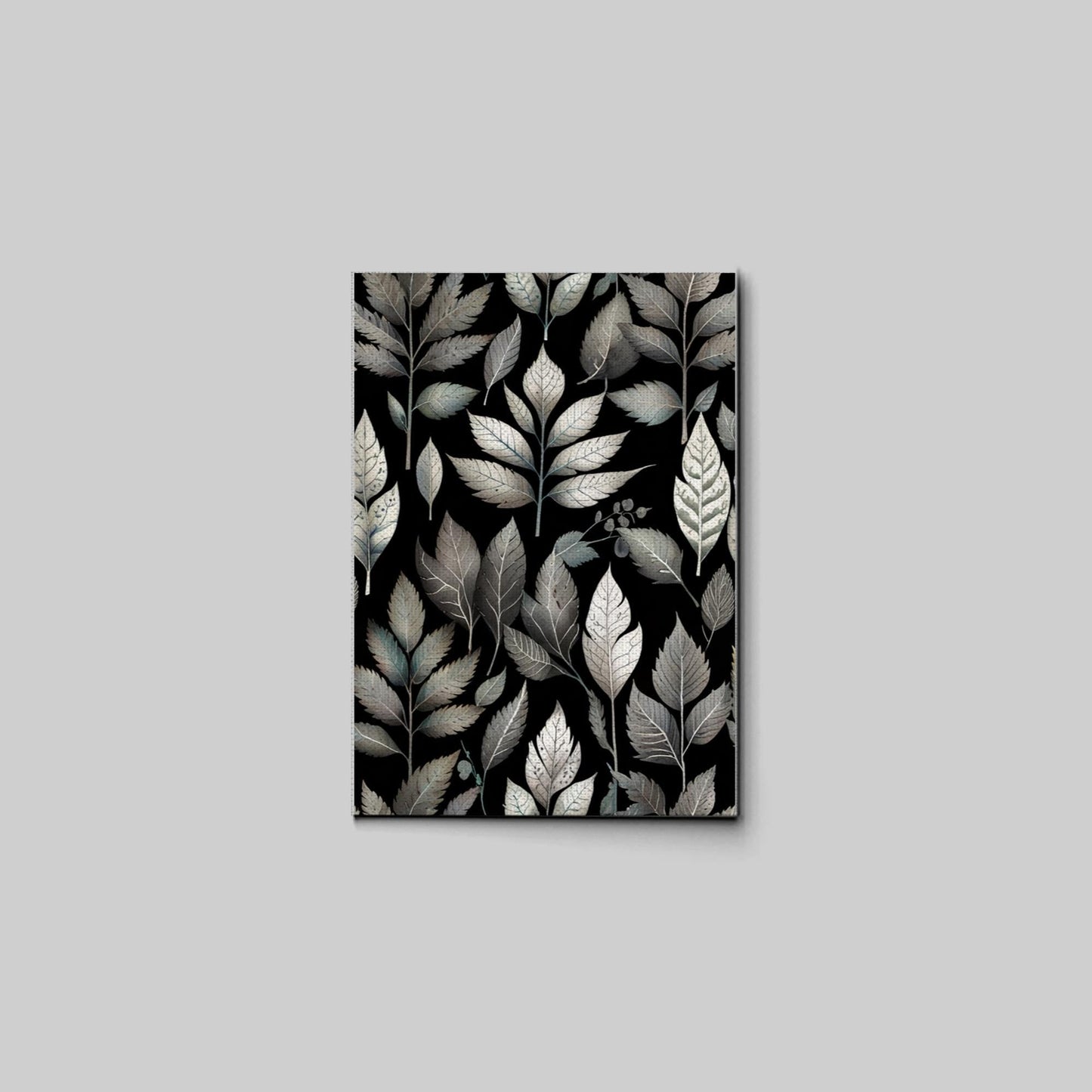 Canvas Print Scandinavian Folk Art Black and Beige Abstract Botanical Wall Art for Scandinavian Home Decor Decor Canvas, Wall