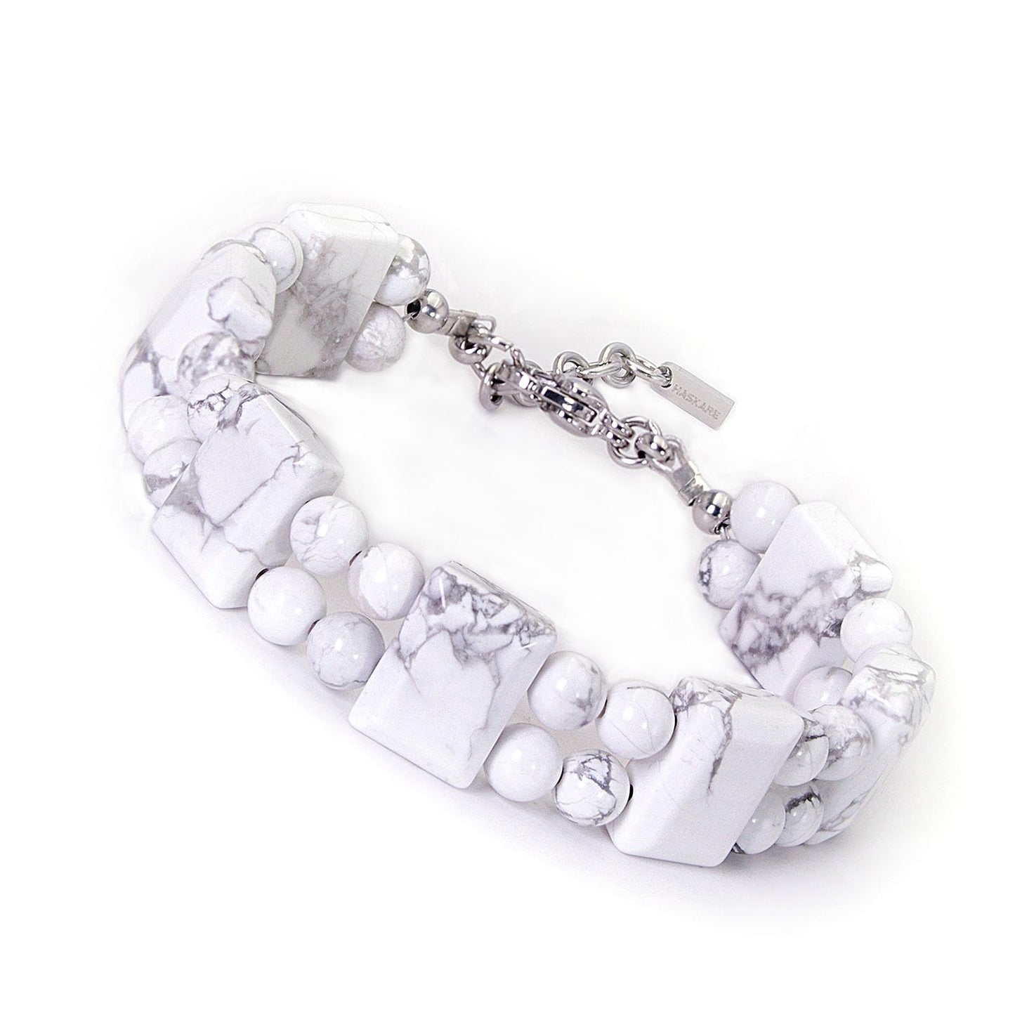HASKARE Natural Stone Mens Crystal Bracelet Genuine Gemstone Calming Beads Bracelet for Men Handmade Jewelry Durable Adjustable Beaded Bracelet Unique Gift for Men Stuffer for Him Good Luck Guardian