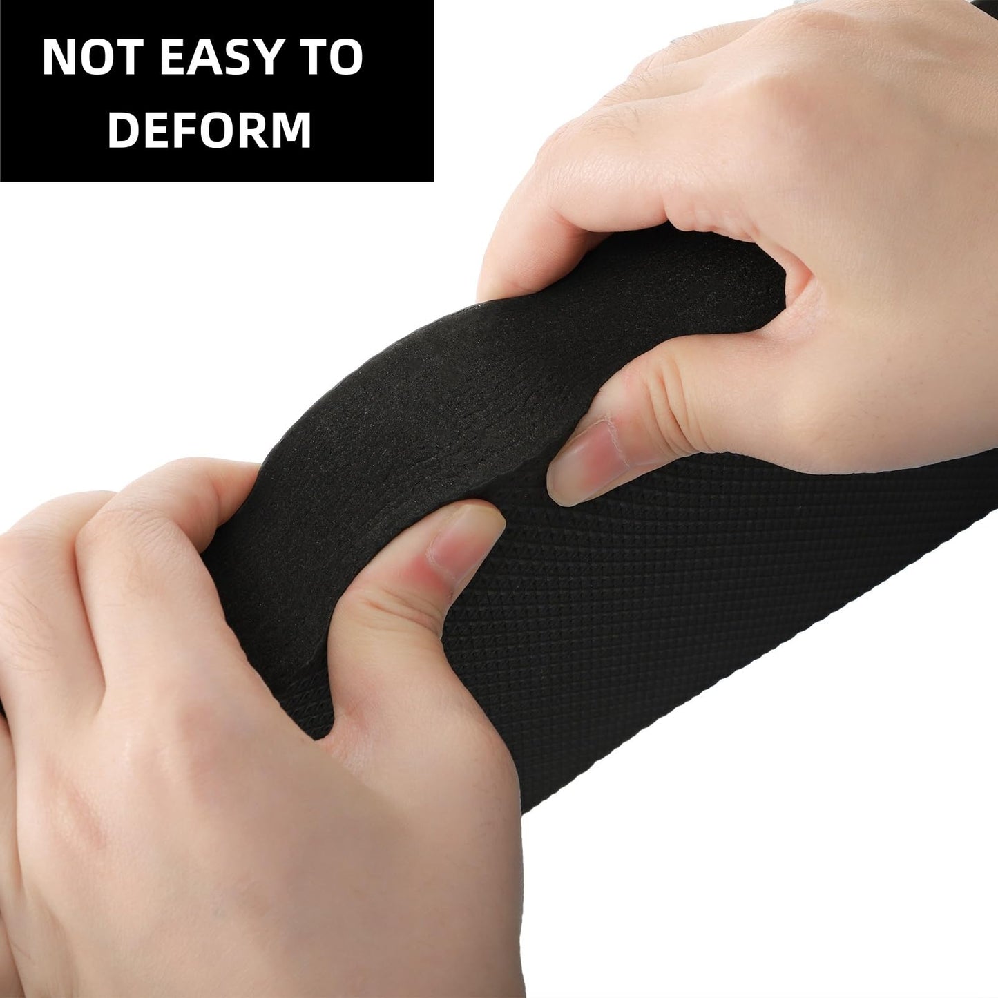 Covzoe 4 Pack Thick Kneeling Pad, 15.7" L x 7" W x 1.5" Th Waterproof Garden Kneel Pads Cushion with Handle, Soft Foam Kneeler Mat for Work, Cleaning, Yoga, Praying, Bath, Exercise, Black