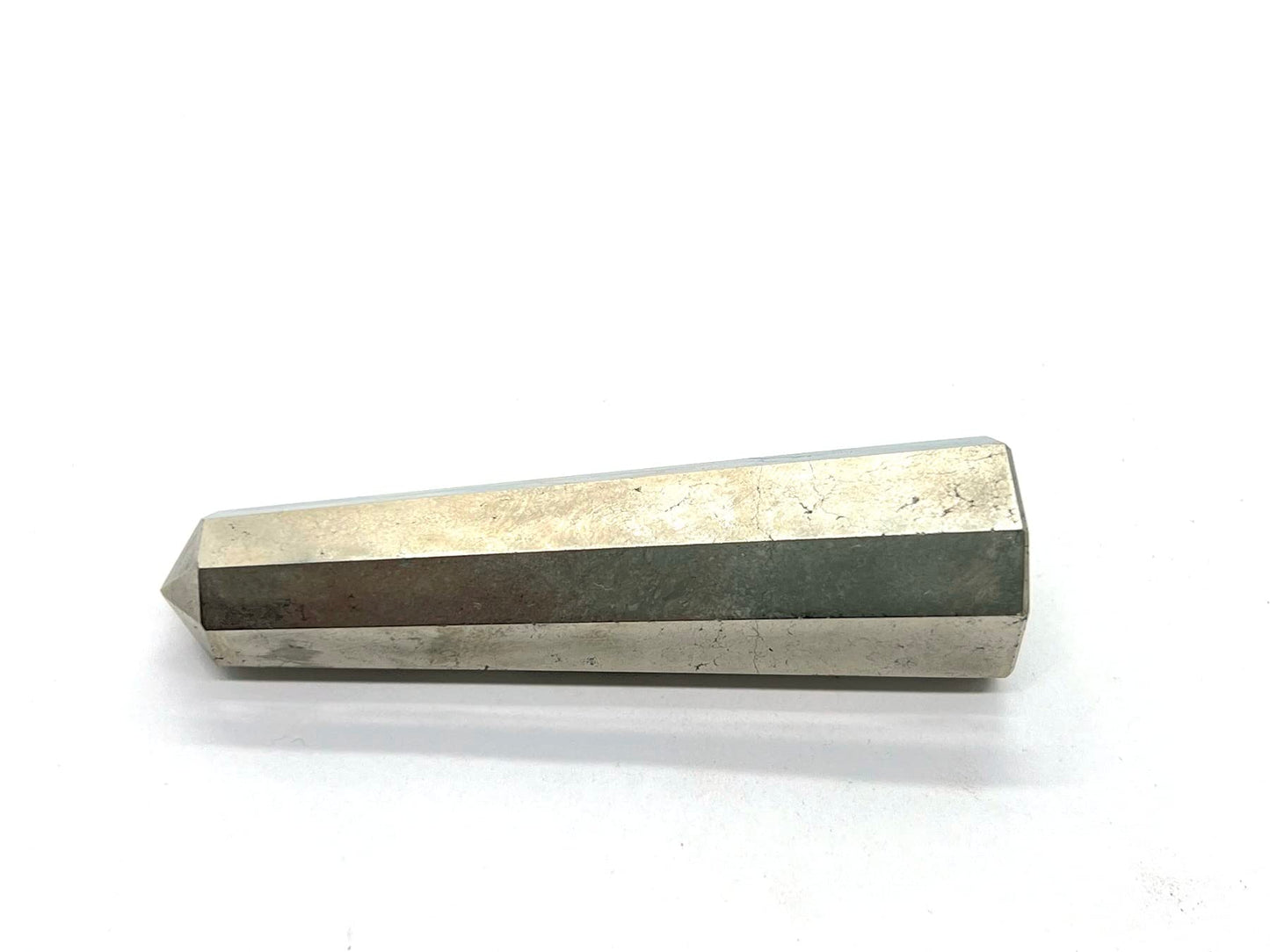 WholesaleGemShop 3 Inch Gemstones PYRITE Obelisk Tower Jumbo Facet Aura Rock Crystal Natural Polished Earth Wand Spirit