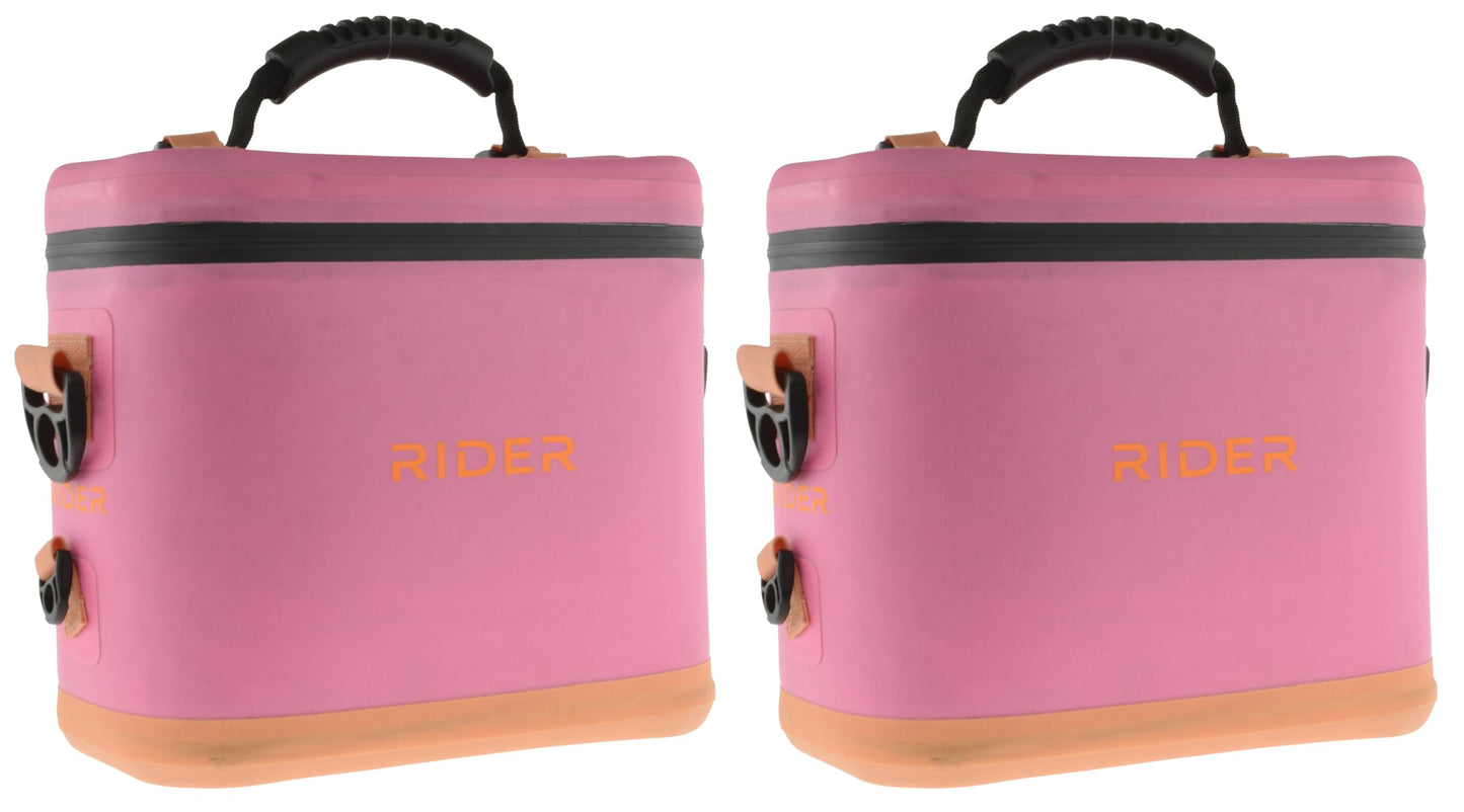 Rider Coolers PWC Jet Ski Sea Doo Cooler Set of 2 Coolers Fits All Personal Watercraft with backpak Harness (Pink)