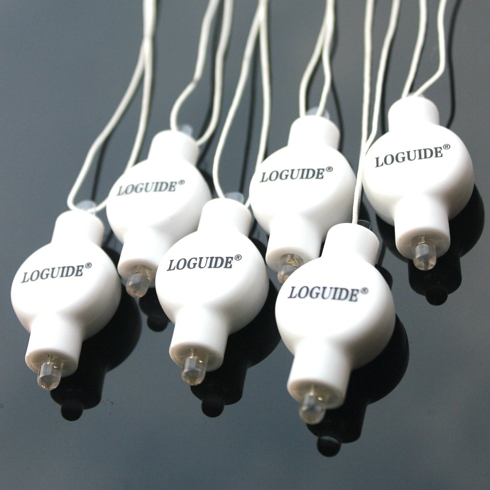 LOGUIDE Small LED Lights, 24 Pack, Battery Powered for Paper Lanterns,Balloons,Floral,Weddings & Festival Decorations (Warm White)