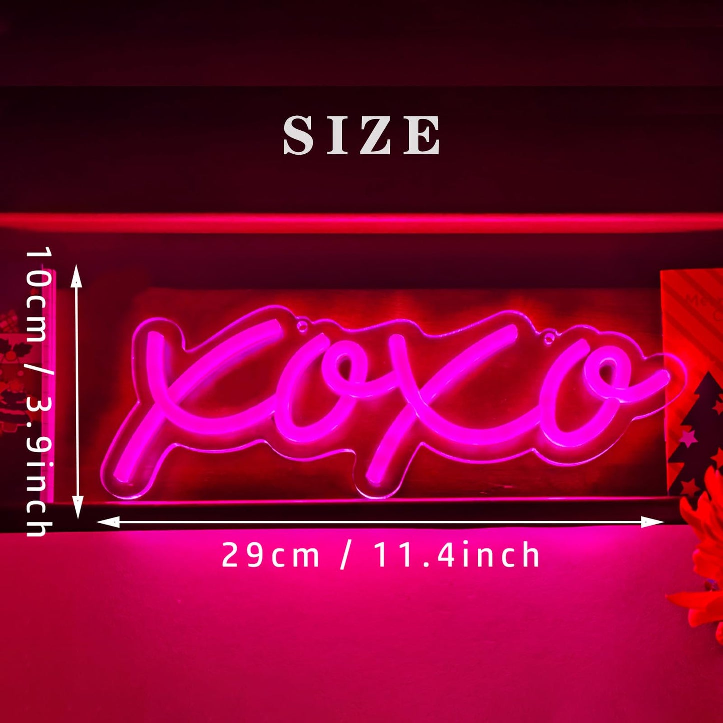 Ulalaza Neon Light Sign LED XOXO Night Lights USB Operated Decorative Marquee Sign Bar Pub Store Club Garage Home Party Decor