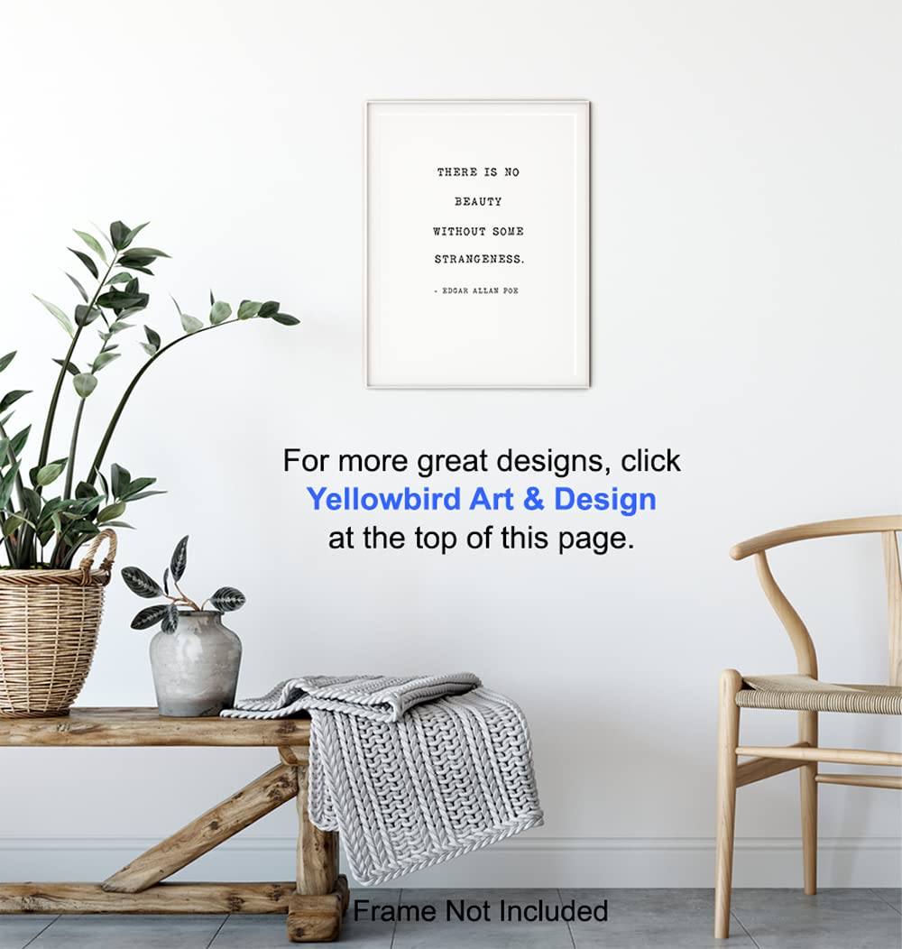 Edgar Allan Poe Quote Wall Art Print Typography - 8x10 Unframed Photo - Makes a Great Gift - Chic Home Decor