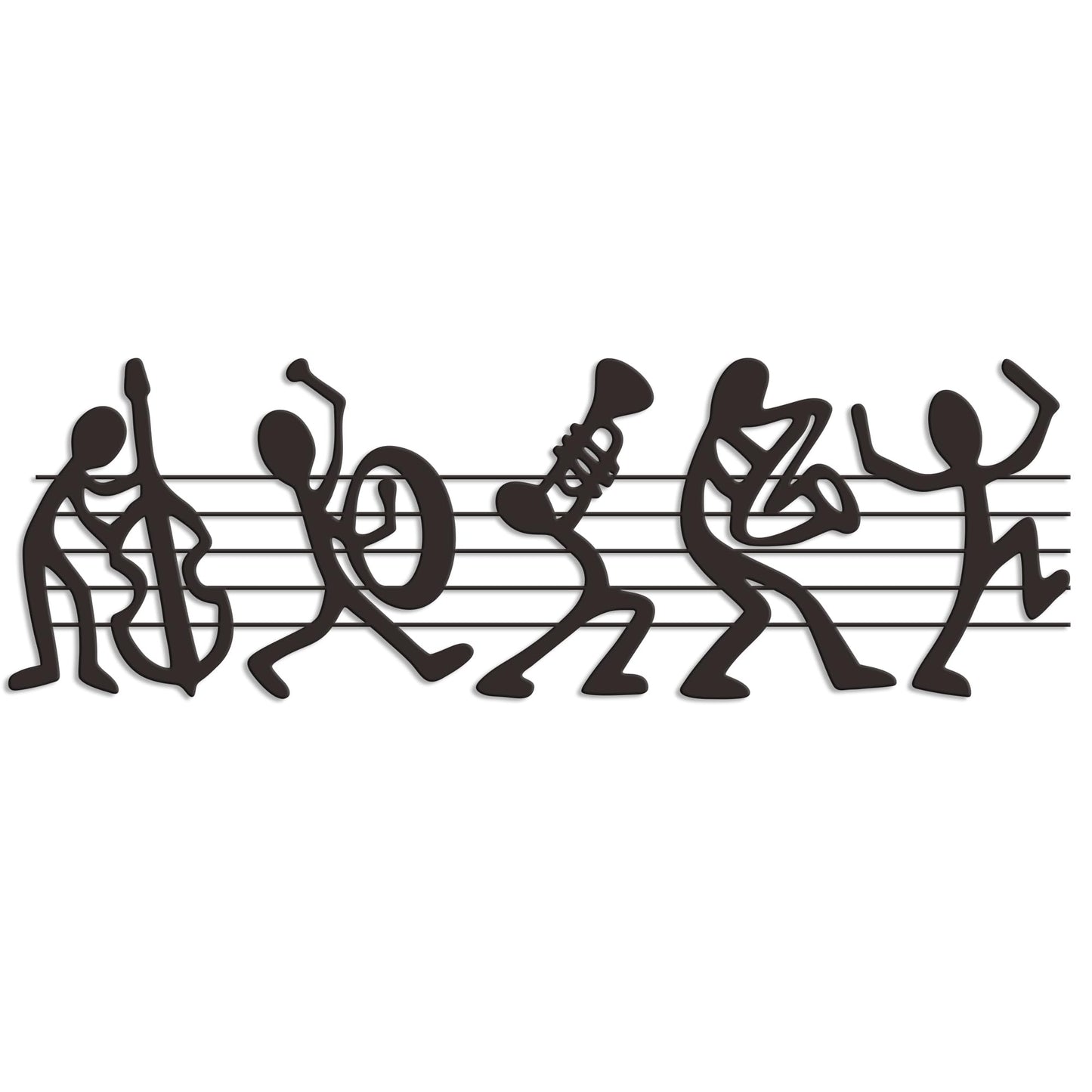 Aimery Incredible Music Room Decor - Authentic Marching Band Wall Sculptures, Exquisite Music Notes Wall Art - Unique Gift for Music Lovers - Enhance Any Room Aesthetics