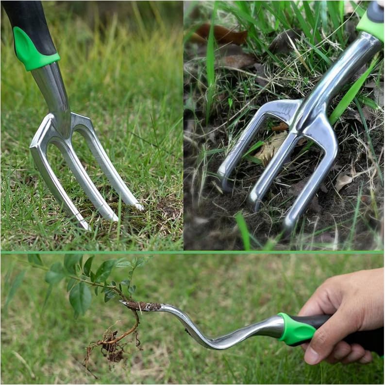 Gardening Tools Set, Gardening Tools, 7 Piece Set Heavy Duty Gardening Hand Tools, Outdoor Garden Hand Tools with Non Slip Rubber Grips. with Handbag.