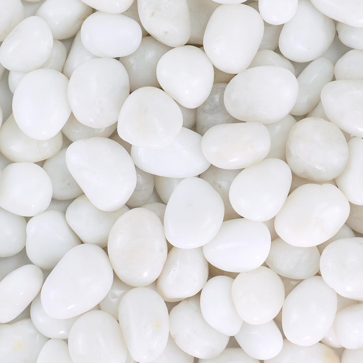 GreenVibe River Rocks for Landscaping,20lbs White Pebbles for Indoor Plants, 0.5-1.2 Inch Decorative Rocks for Planters, High Polished Stones for Vase Filler Fish Tank Garden