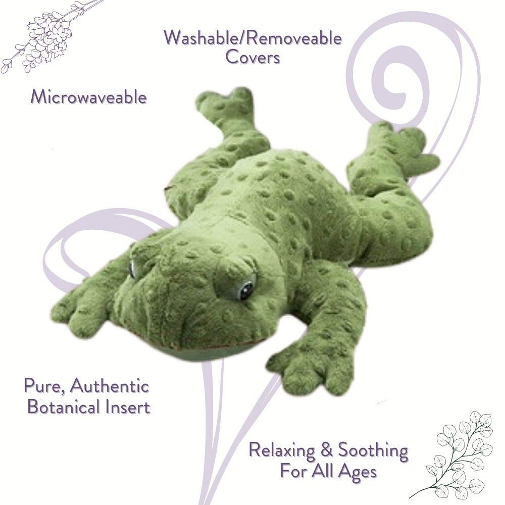 Sonoma Lavender Microwaveable Aromatherapy Pillow, Plush Freddy The Eucalyptus Tree Frog, Eucalyptus Scented with Removable Washable Cover