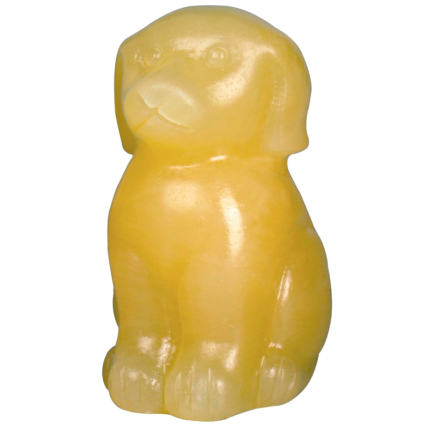 Ytbeoxk Hand-Carved Natural Yellow Jade Crystal Dog Sculpture for Spiritual Healing Energy Stone Feng Shui Wealth Protection Figurine Home Office Desk Decor Unique Gift for Pet Lovers Birthday.
