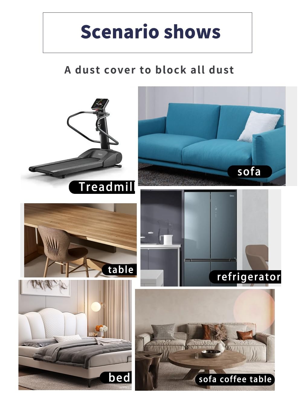 WTHAVEN Furniture Cover Multi-Purpose, Indoor and Outdoor Furniture Dust Cover Sofa Cover Dustproof Breathable Mattress Protector Cabinet Cloth Home Dust Block (Beige, 350cm x 400cm(137x157in))