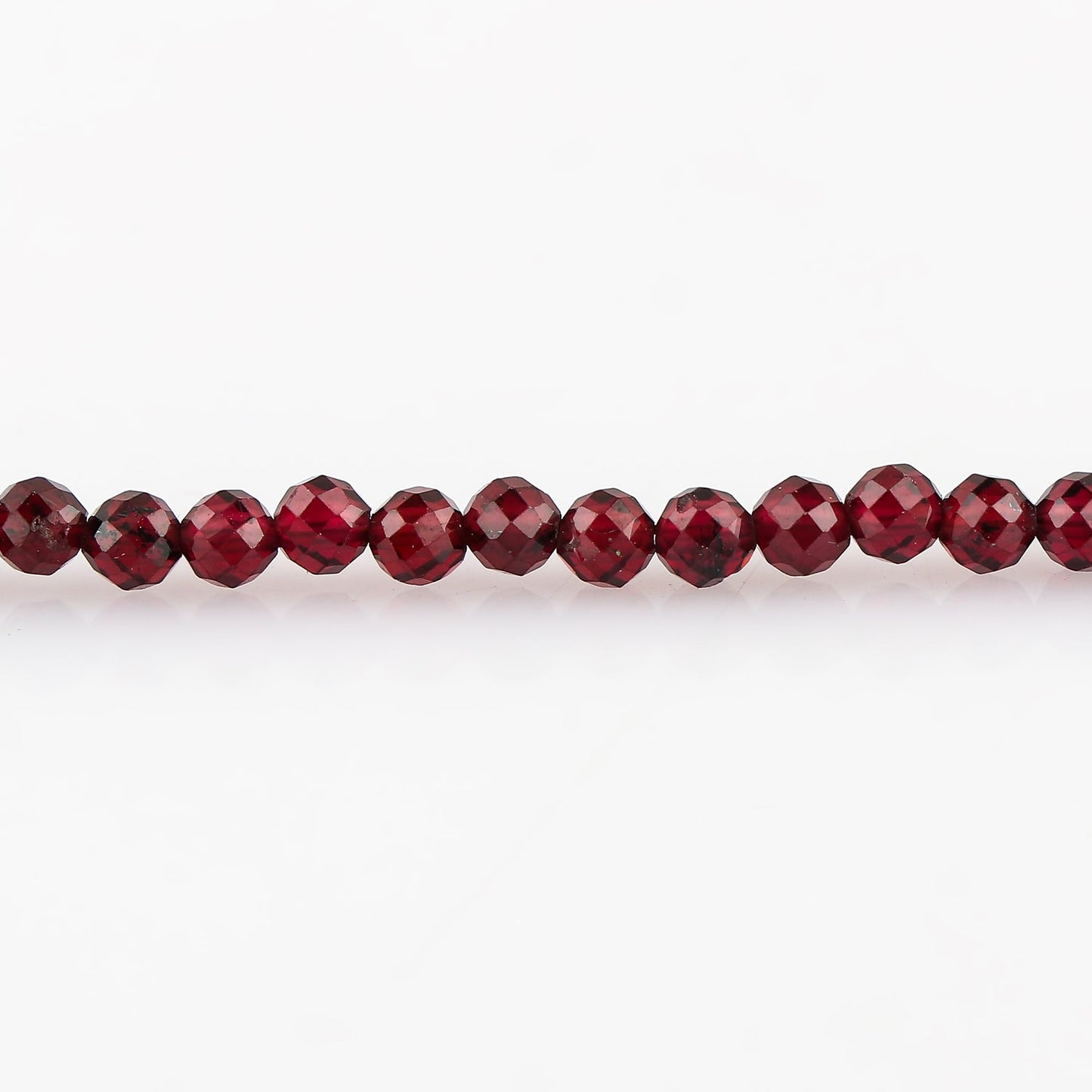 Gemkora Natural Real Rhodolite Garnet Crystals Bracelet, 3mm Best Grade Micro Cut Beads, Chakra Healing Gemstone, Beautiful Simple Jewelry, Silver Plated Jewelry 7+1 inch