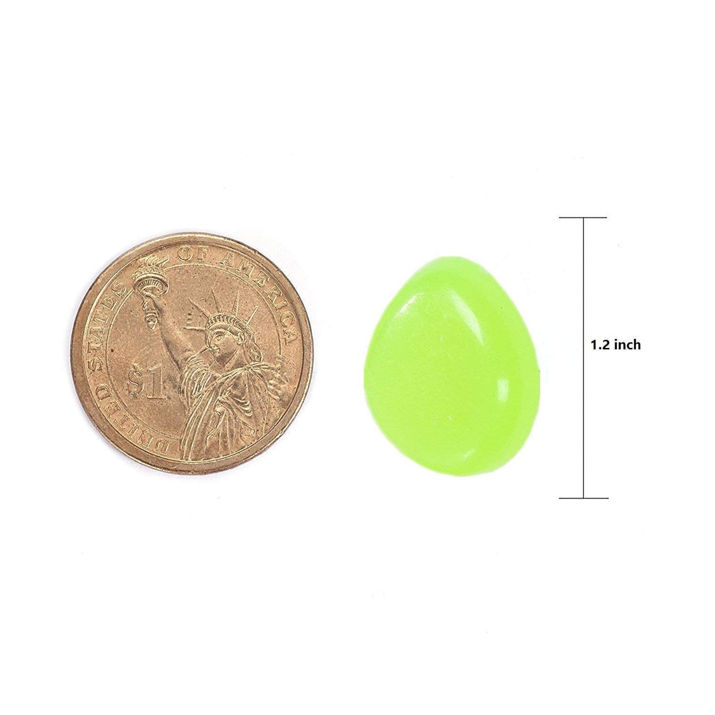 340 Pcs Glow in The Dark Garden Pebbles, Gardening Luminous Glow Stones Outdoor Decor Glowing Water Fish Tank Gravel (Green)