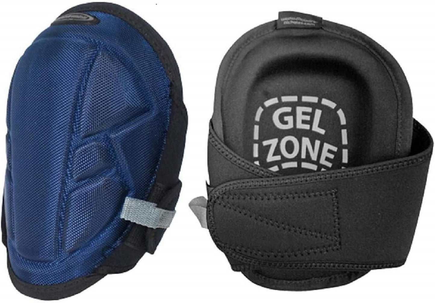 McGuire-Nicholas Gel Lite Pro Flooring Knee Pads for Men and Women, Soft Gel Adjustable Knee Pads for Gardening, Flooring, and Work, Navy/Black | 22382