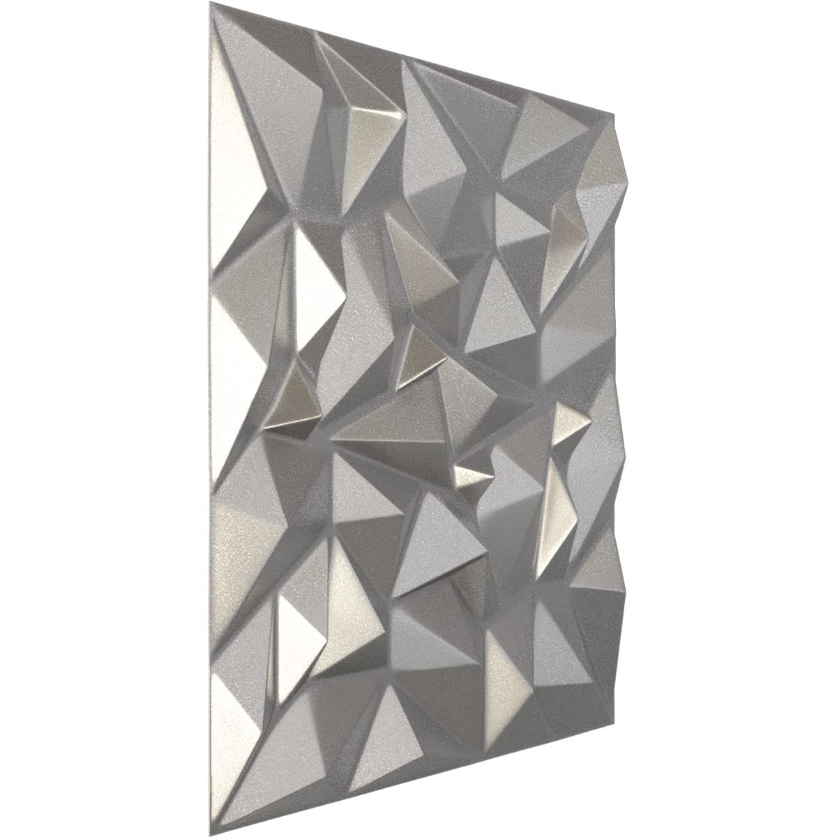 Ekena Millwork 19 5/8"W x 19 5/8"H Leto EnduraWall Decorative 3D Wall Panel, Dark Steel (Covers 2.67 Sq. Ft.