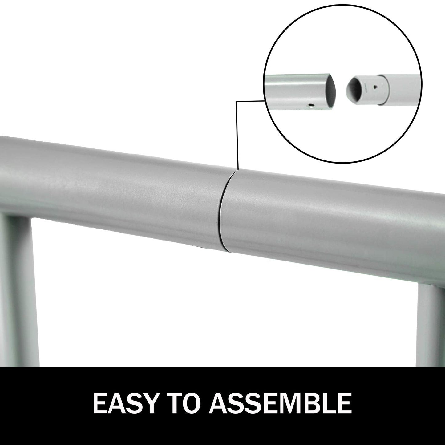 BestEquip 111" Length Floor Bike Rack, 9 Holders All-Steel Grid Bike Rack, Single-Side Storage Stand for Garages Streets Yards