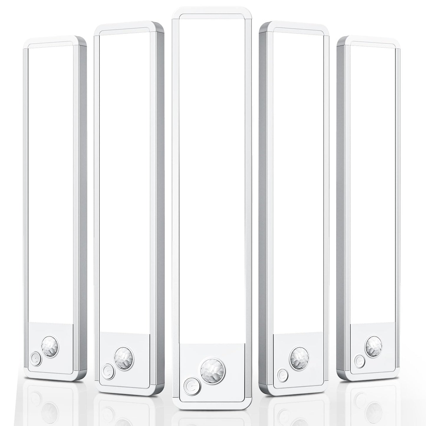 Under Cabinet Motion Sensor Lighting: Dimmable Rechargeable Lights Indoor - Battery Operated Lights - Undercabinet Wireless Closet Light Magnetic Led Light for Kitchen Home Bathroom Counter 5 Pack