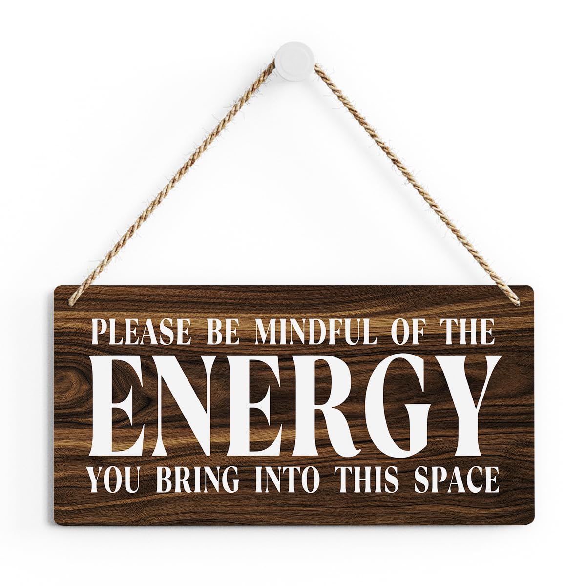 Inspirational Zen Wall Art, Positive Affirmations Wall Decor, Meditation Room Decor Spa Decor Spiritual Wall Art Decor Hanging Sign Wood Plaque Block for Home Office Bathroom Bedroom
