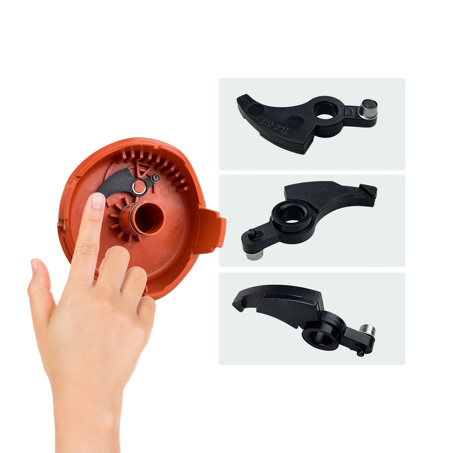 Kenshopping 90567077 6-Pack Trimmer Replacement Lever Assembly for 90567079 Black&Decker NST2118 LST220 LST136 LST220FC-B3 LST220FC-BR NST2118-6 Pack