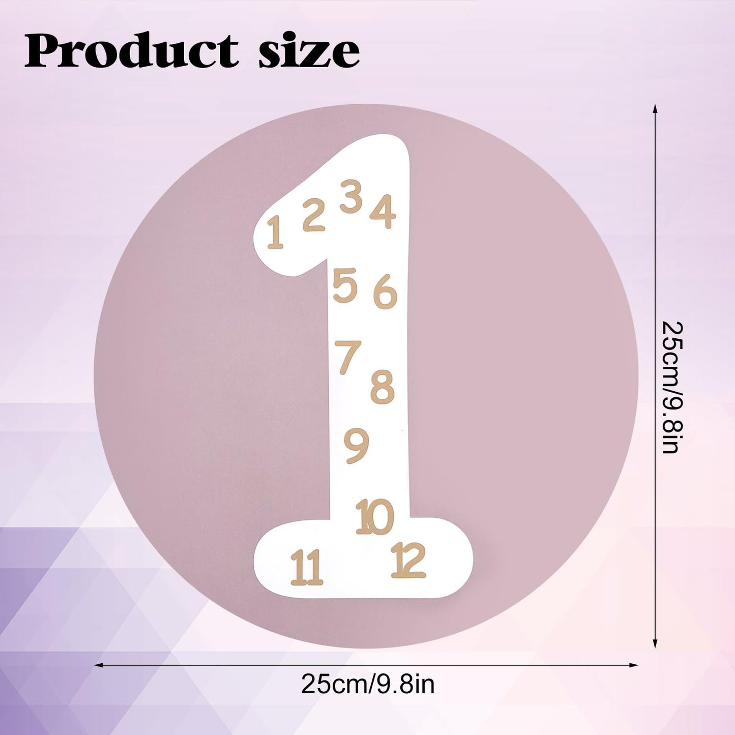 CODOHI Math Multiple Posters from 1 to 12, Boho Counting Numbers Times Table Chart, 12 Pcs Round Double Sided Skip Counting Numbers Flash Cards Poster for Wall Classroom Home Leaning 10"x10"