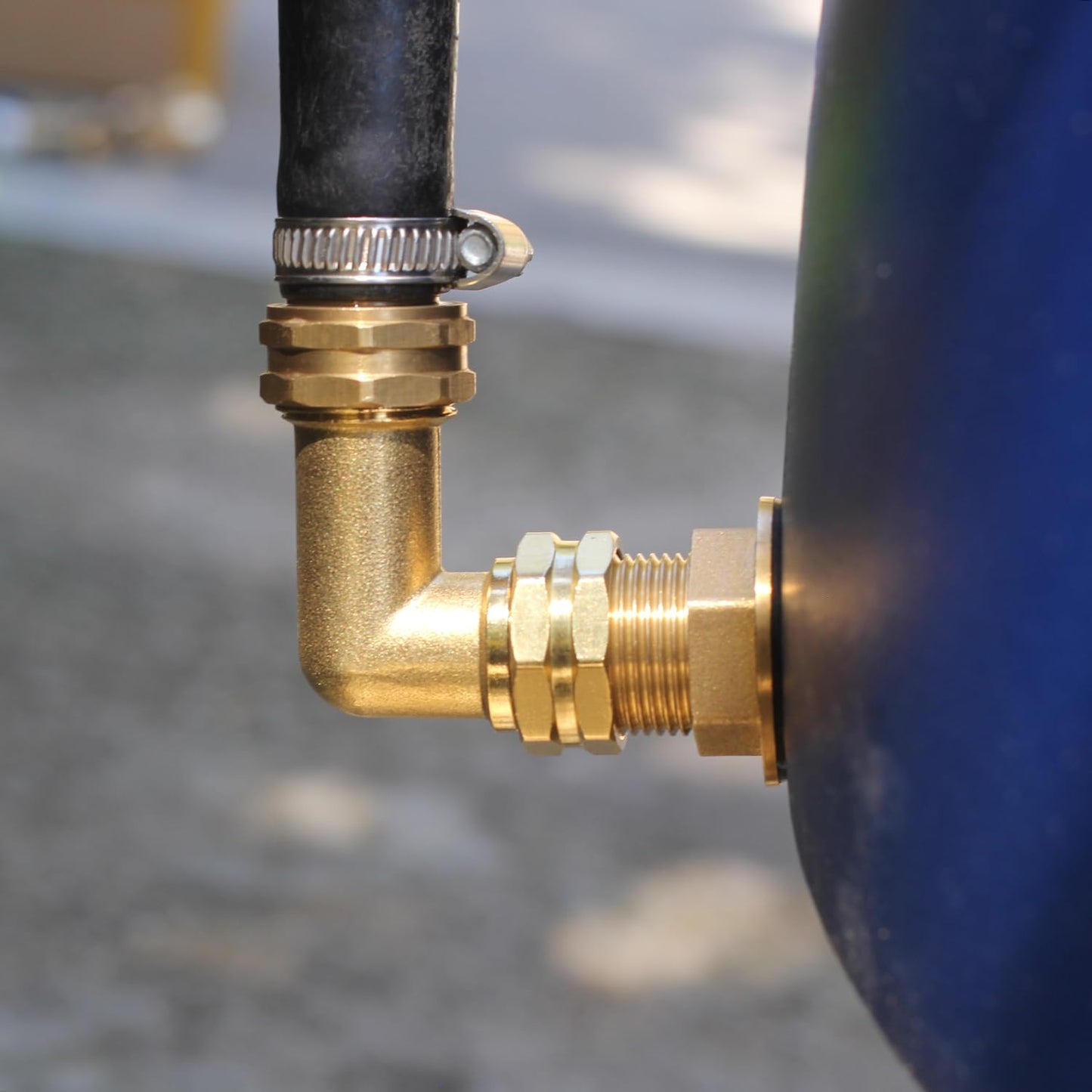 SIGURANTA 90 degree hose elbow Brass Full Flow Elbow Connector 3/4" Solid Brass Elbow Adapter (90 degrees,10 PCS)