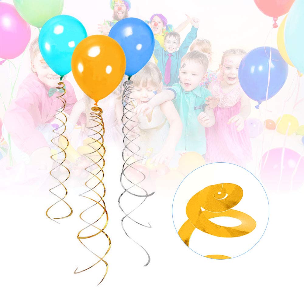 Lowki Hanging Spiral Swirl Decorations, Ceiling Decoration for Birthday,Graduation, Holiday Celebration Supplies Supper Longer 74cm/Pcs with Hook &Hem Decorative Hole -12 Pcs(White)
