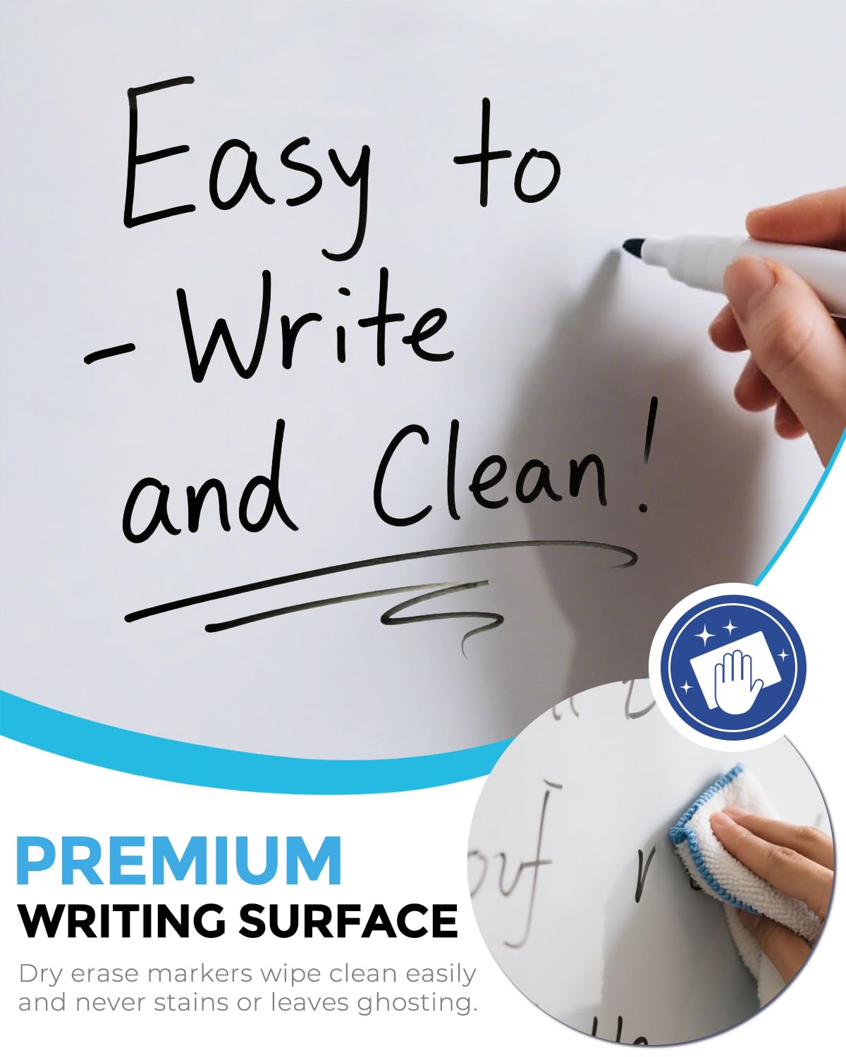 MaxGear Small Dry Erase Board, 14"x11" Double Sided Hanging Whiteboard for Wall, Mini White Board with 3 Dry Erase Markers and 3 magnets, Portable Whiteboard for Planning Learning Writing Drawing Memo