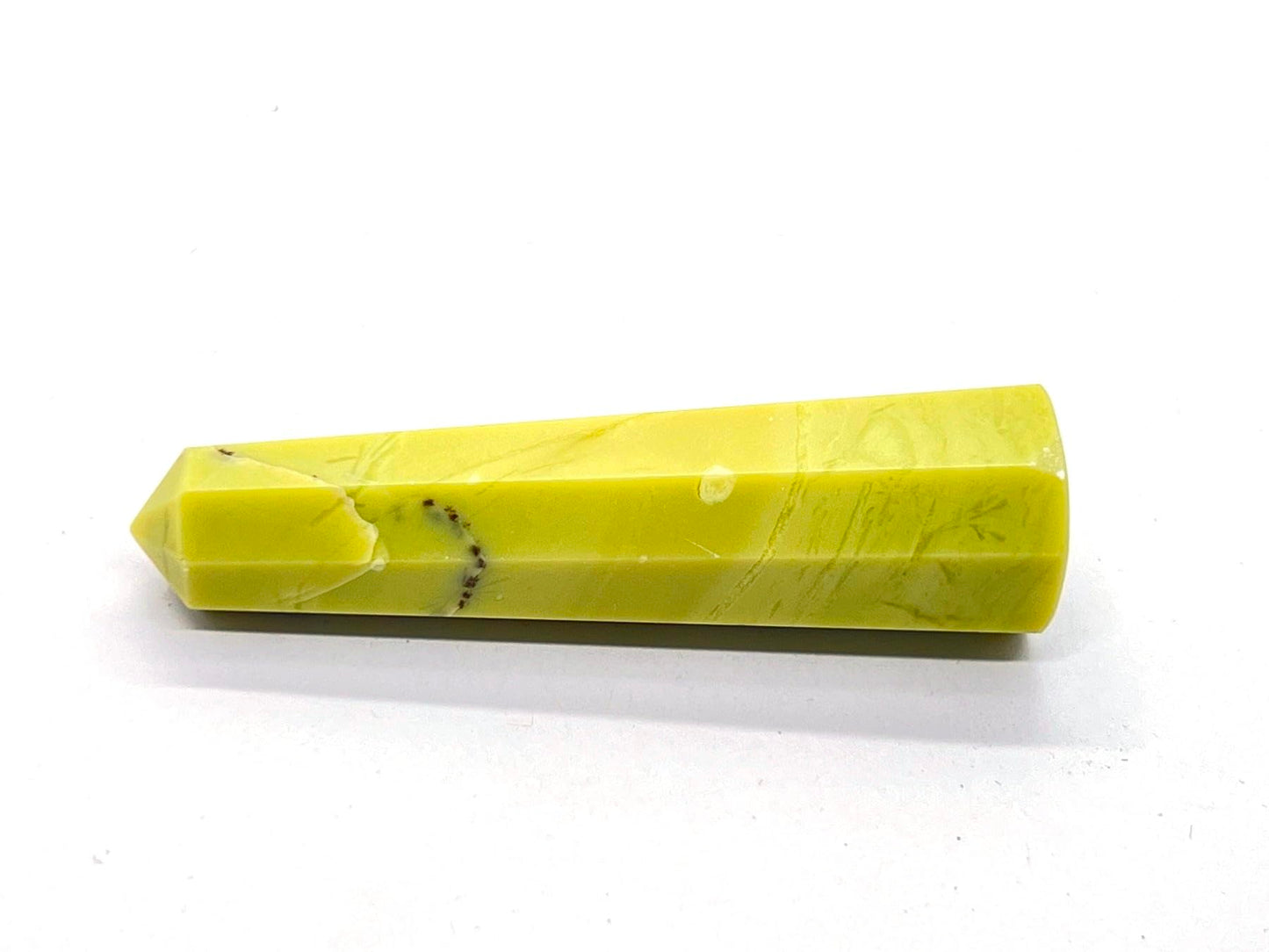 WholesaleGemShop 3 Inch Gemstones SERPENTINE Obelisk Tower Jumbo Facet Aura Rock Crystal Natural Polished Earth Wand Spirit