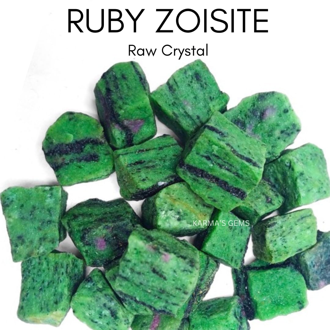 Crystals, Rocks, Jade, Crystals and Healing Stones, Witchcraft Supplies, Healing Crystals, Stones, Healing Stones, Rock Collection, Agate, Raw Stones (Ruby Zoisite, 2 Pcs)