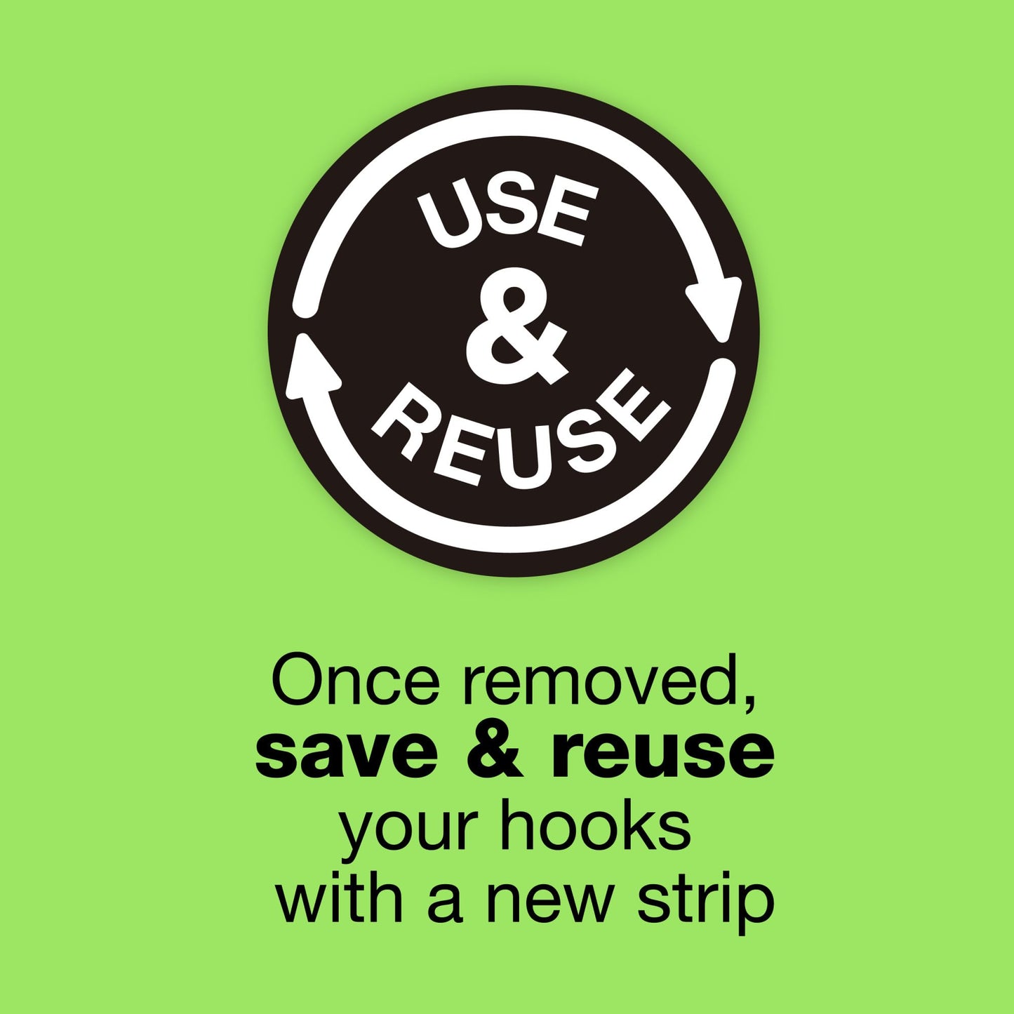 FrogTape reMOVEables Heavy Duty Wall Hooks - 8 Hooks and 12 Strips - Holds up to 3 lbs - No Damage - Easy to Remove & Reuse - Medium Wall Hook with Adhesive Strips - White (Pack of 8)