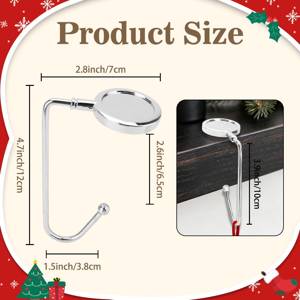 fiocloina Christmas Stocking Holders for Mantle Set of 4, Non-Slip Mantel Stocking Hangers Hooks Christmas Silver Stocking Hangers for Fireplace Xmas Party Decoration (Silver)