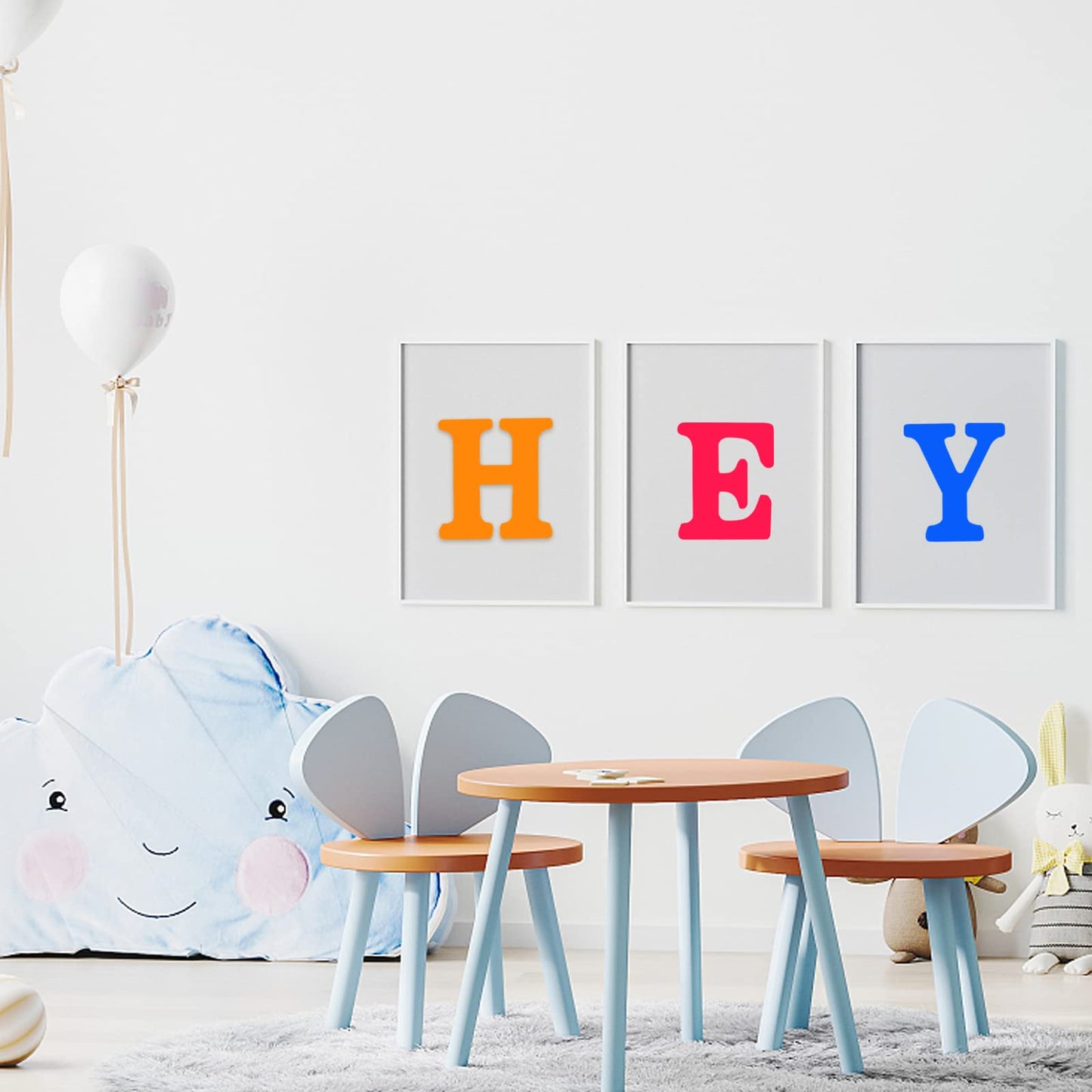 AOCEAN 4 Inch White Wood Letters Unfinished Wood Letter for Wall Decor Decorative Standing Letters Slices Sign Board Decoration for Craft Home Party Projects (E)