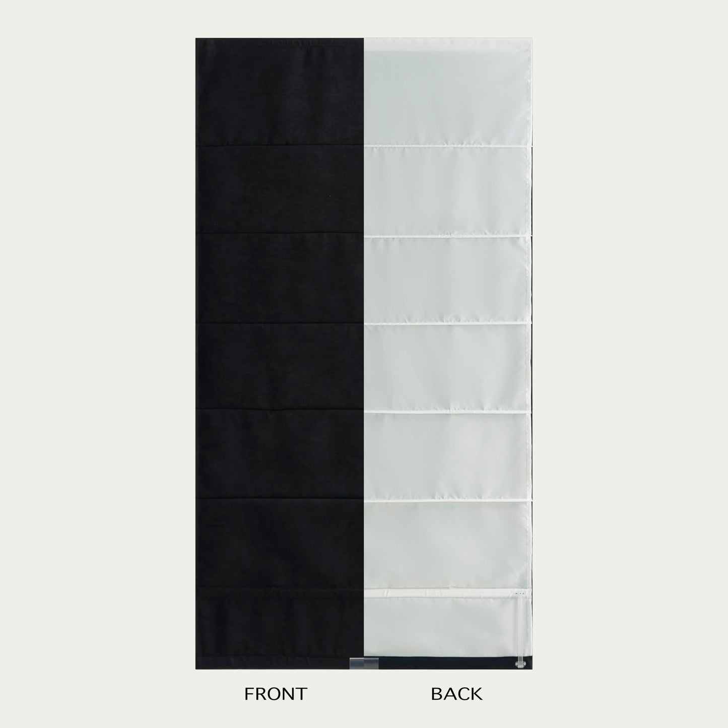 Decleaf Blackout Roman Shades Cordless for Windows, Pull Down Window Shades Blinds with Heavy 430GSM Chenille & White Backing & Thermal Insulated & Hidden Cords, 34x64 Inches (Mottled Black)