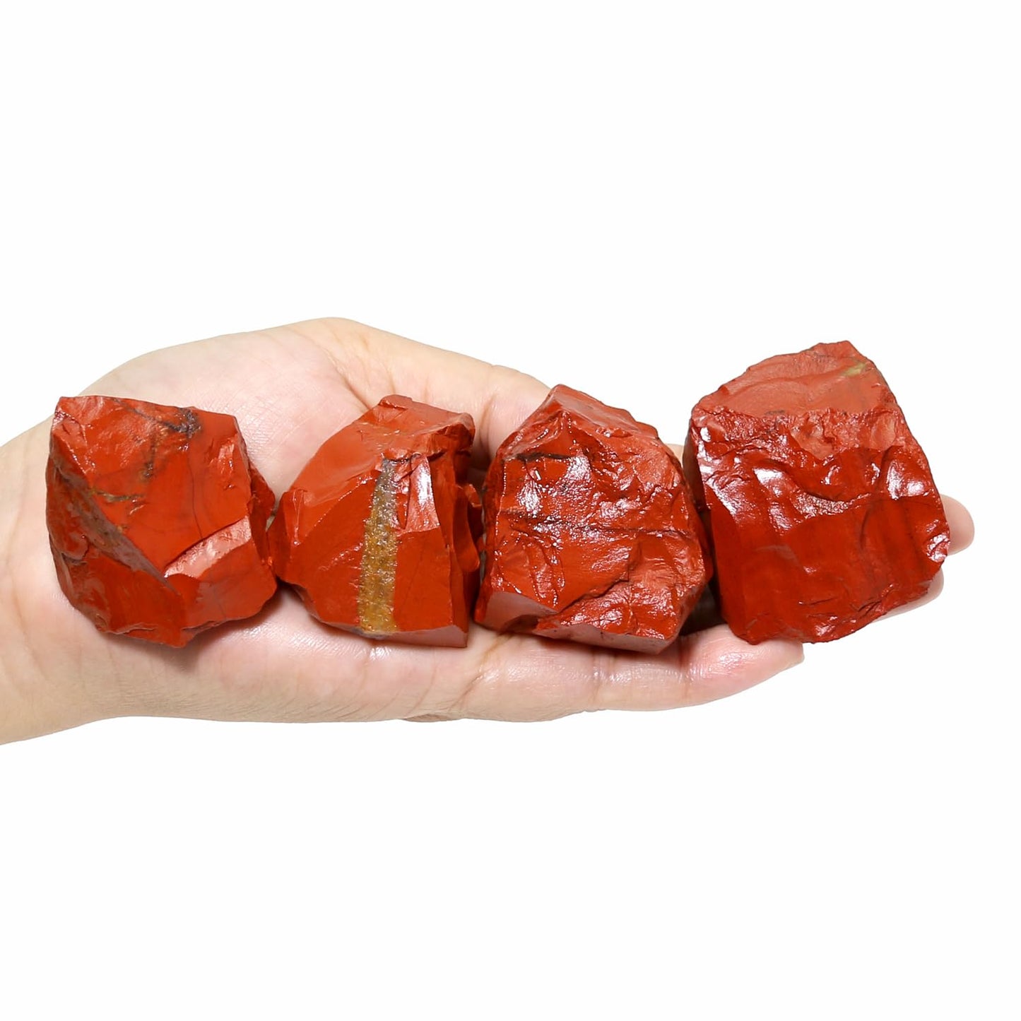Nvzi Raw Red Jasper Stone Crystals Bulk, Real Gemstones and Crystals, Rocks and Minerals, Healing Crystals, Quartz Crystals and Healing Stones, Cuarzos Originales De Energia Y Piedras(1LB)