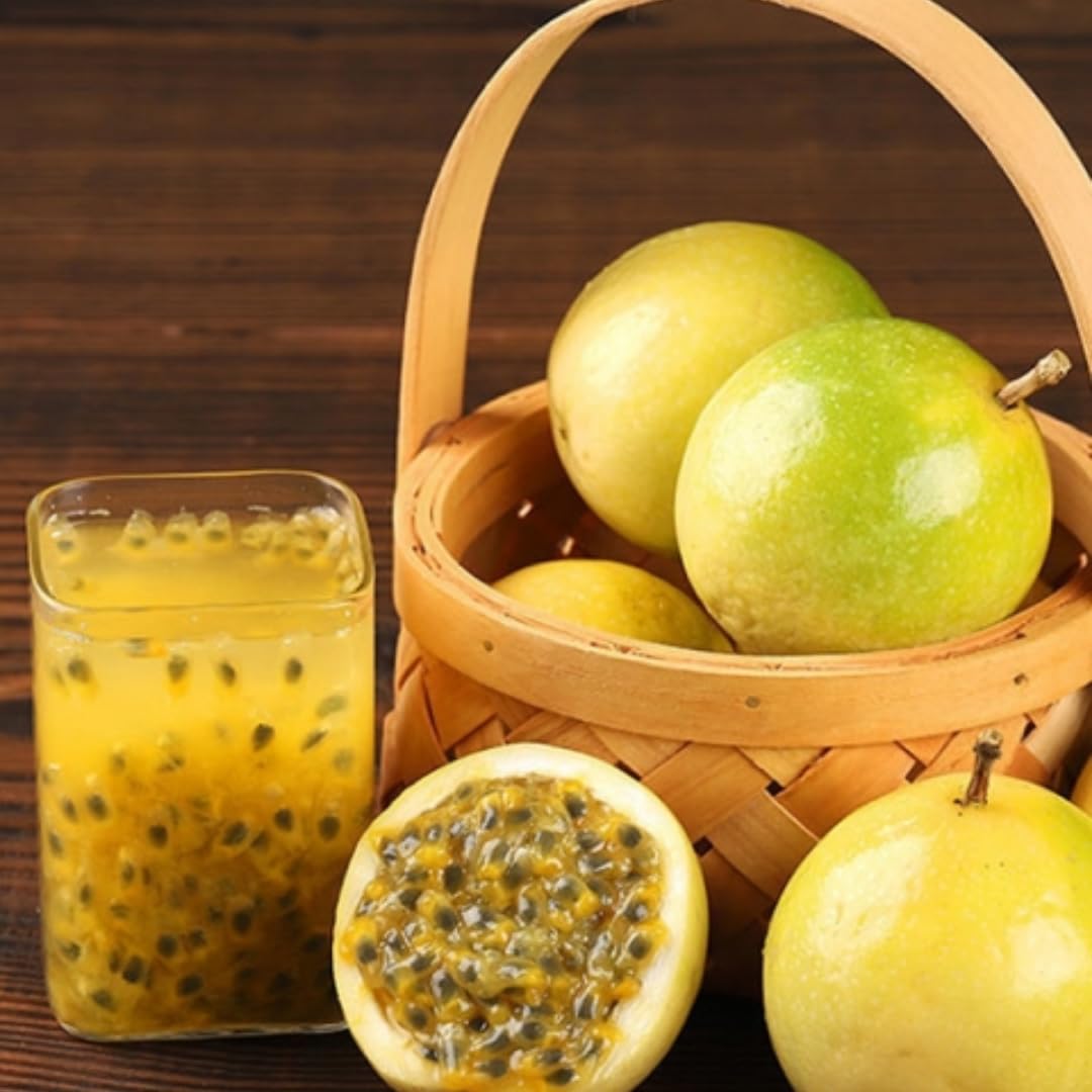 Passion Fruit Tree Live Plant, Passionfruit Vine Plant, 5 to 7 Inc in Height, Passionfruit Plant Live Planting (Yellow)
