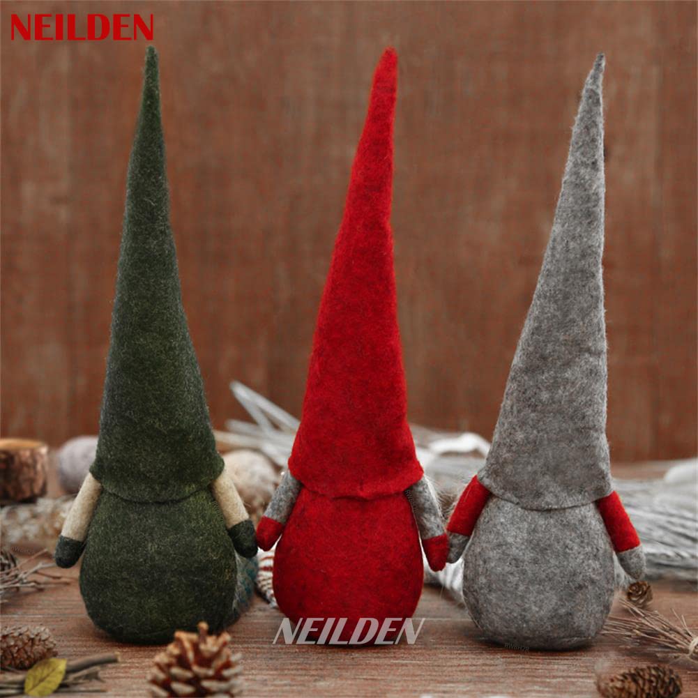 BWFY 3pcs New Christmas Decoration Long Legs Rudolph Doll Christmas Children Gift Hotel mall Window Decoration