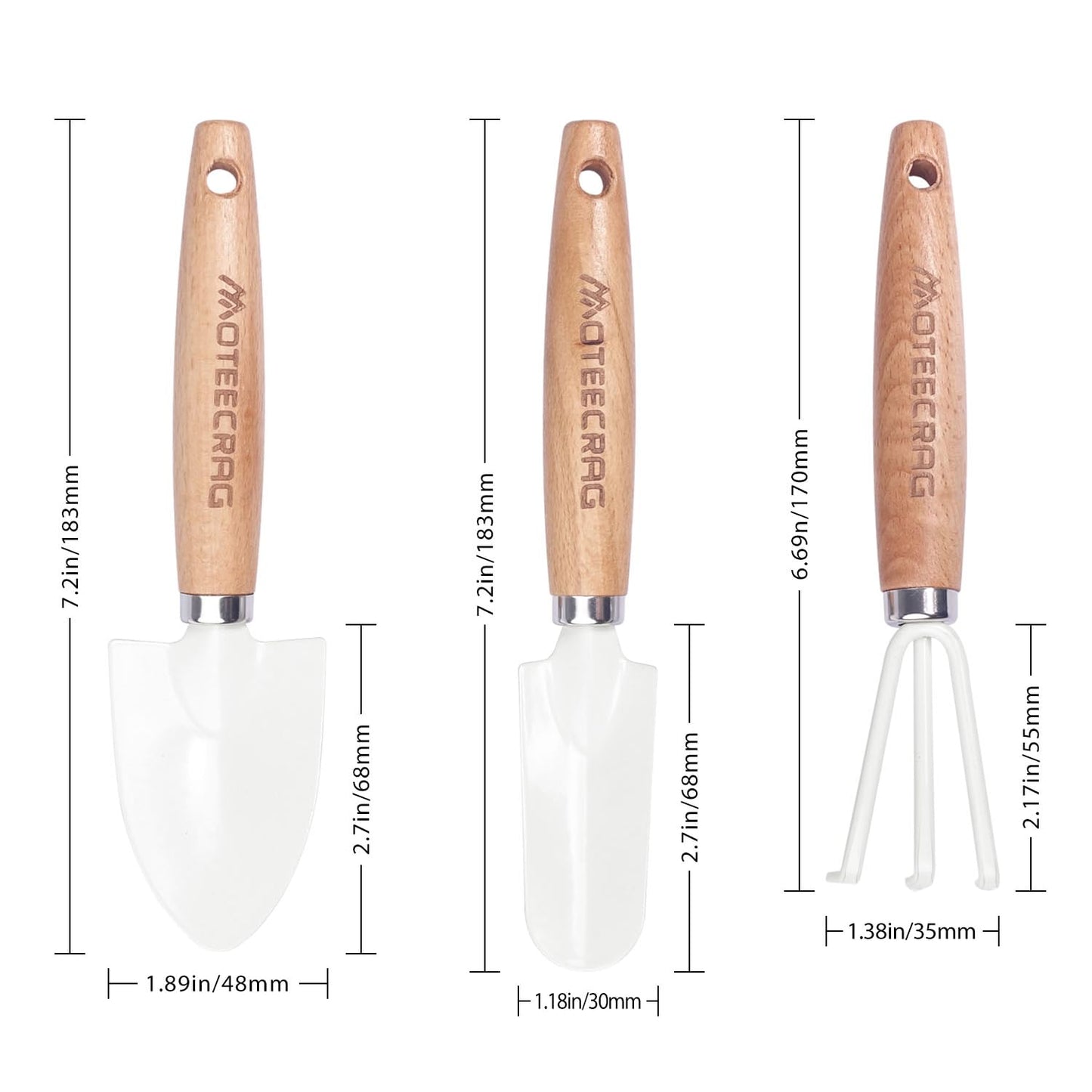 Kids Gardening Tools Set Mini Gardening Tools for Children with Small Shovel, Trowel and Rake, Inspire a Love for Nature