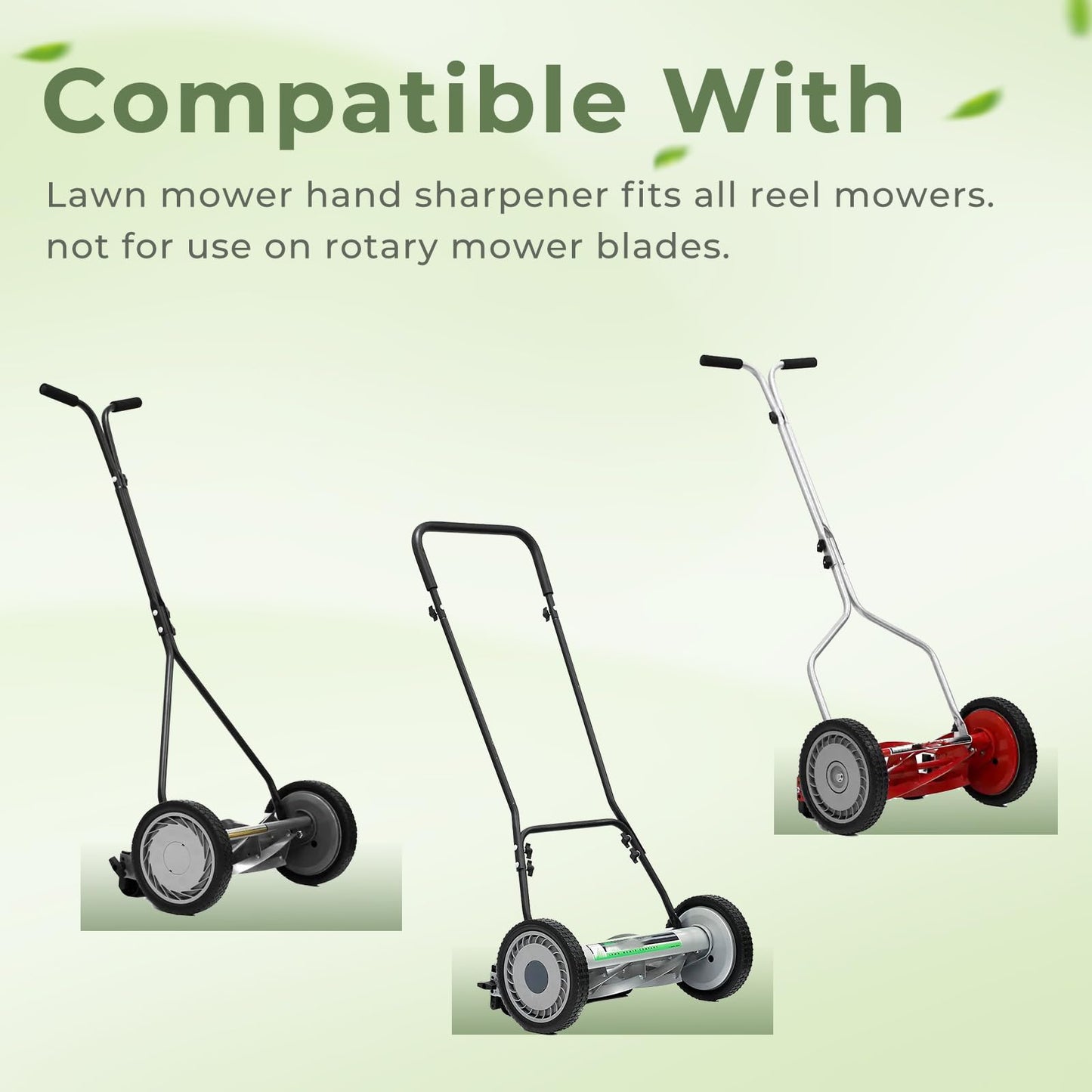 TOSRWGLL SK-2 Reel Mower Sharpener Compatible with Earthwise Reel Mowers, Lawn Mower Blade Manual Sharpener for Most Push Reel Mowers