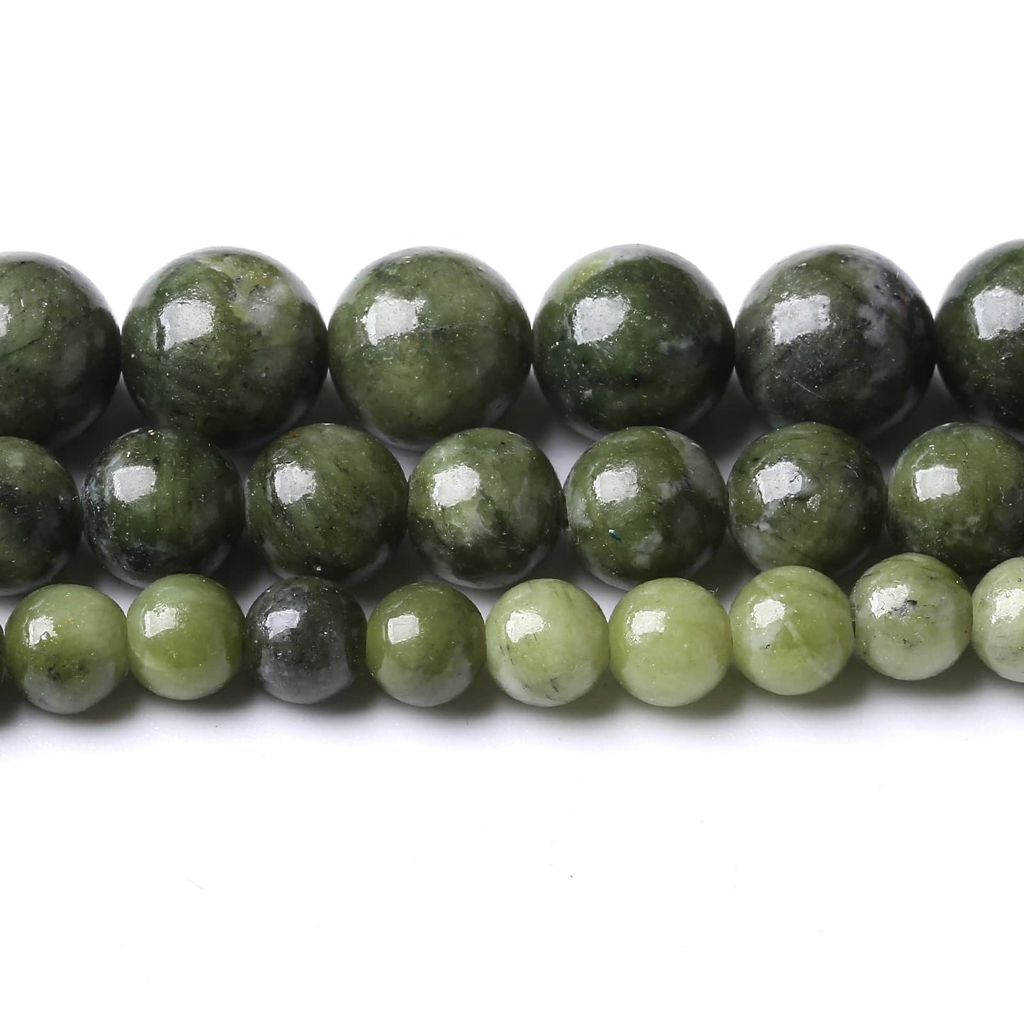 90PCS 4MM Southern Jade Beads Natural Gemstone Round Stone Beads for Jewelry Making DIY Energy Stone Healing Power Bracelet 15"