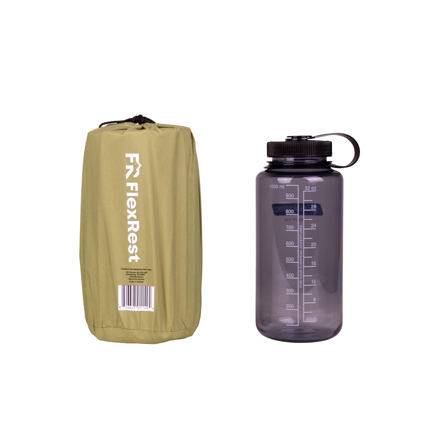 FlexRest Lite Sleeping Pad, Large | Quick-Inflate and Lightweight | Perfect for Backpacking and Camping | Recon