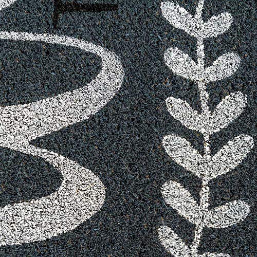 NoTrax, Welcome to Our Home, Vinyl-Backed Natural Coir Doormat, Entry Mat for Indoor or Outdoor Use, 18"x30", C12 (C12S1830OH)