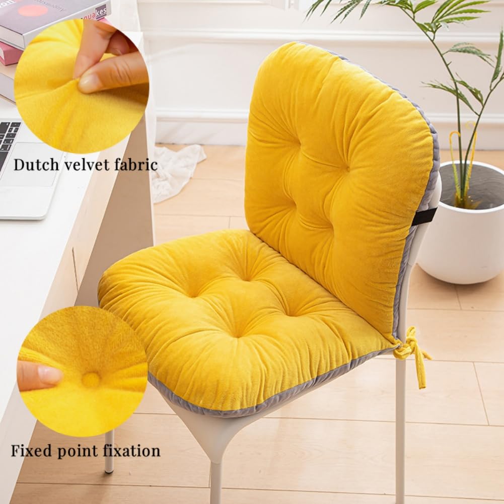 Yuthsona Non-Slip Rocking Chair Cushion Seat Cushion Plush with Ties Soft Seat Pad with High Back Desk Chair Pad for Office Car Home Dining Room Kitchen
