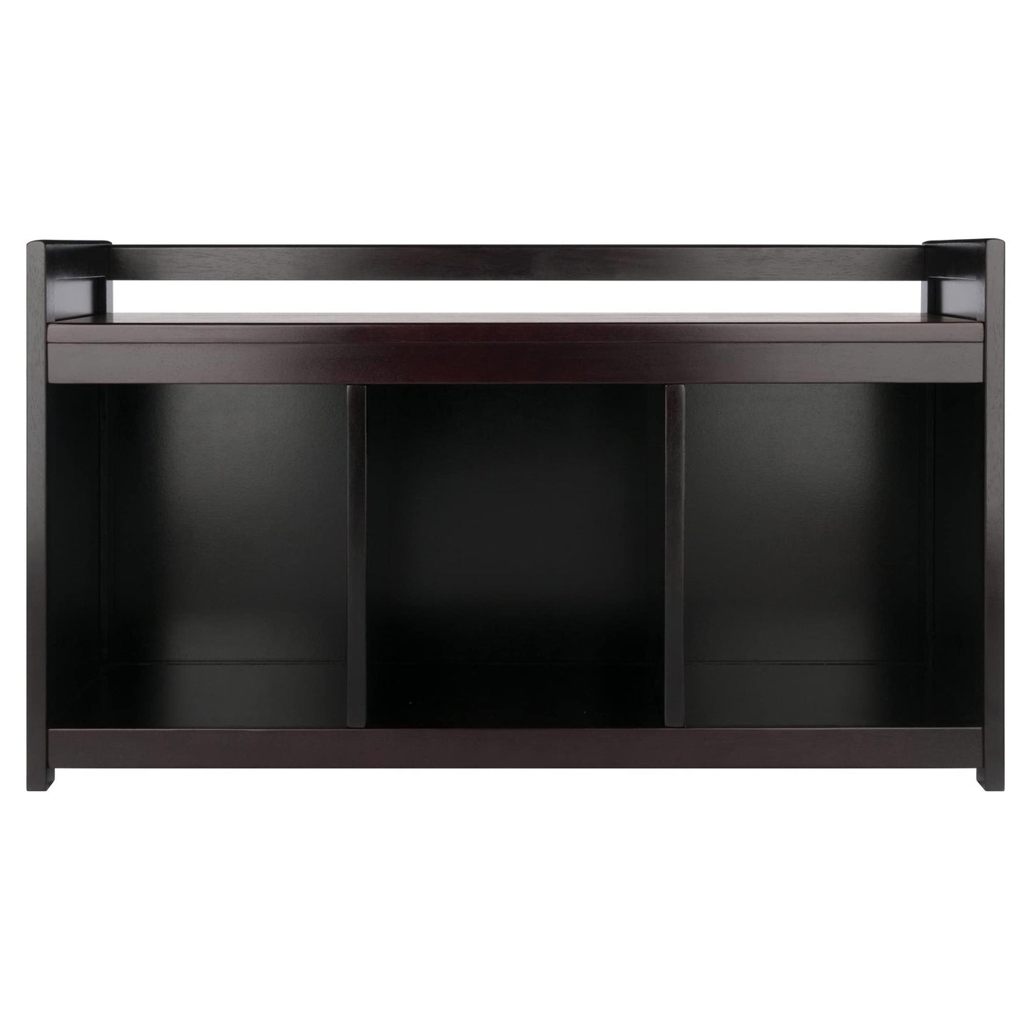 Winsome Wood Addison 2-Pc Storage Bench & Seat Cushion, Espresso