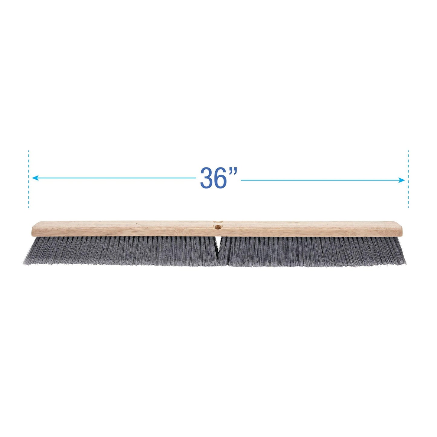 Boardwalk 20436 Floor Brush Head, 3" Gray Flagged Polypropylene, 36"